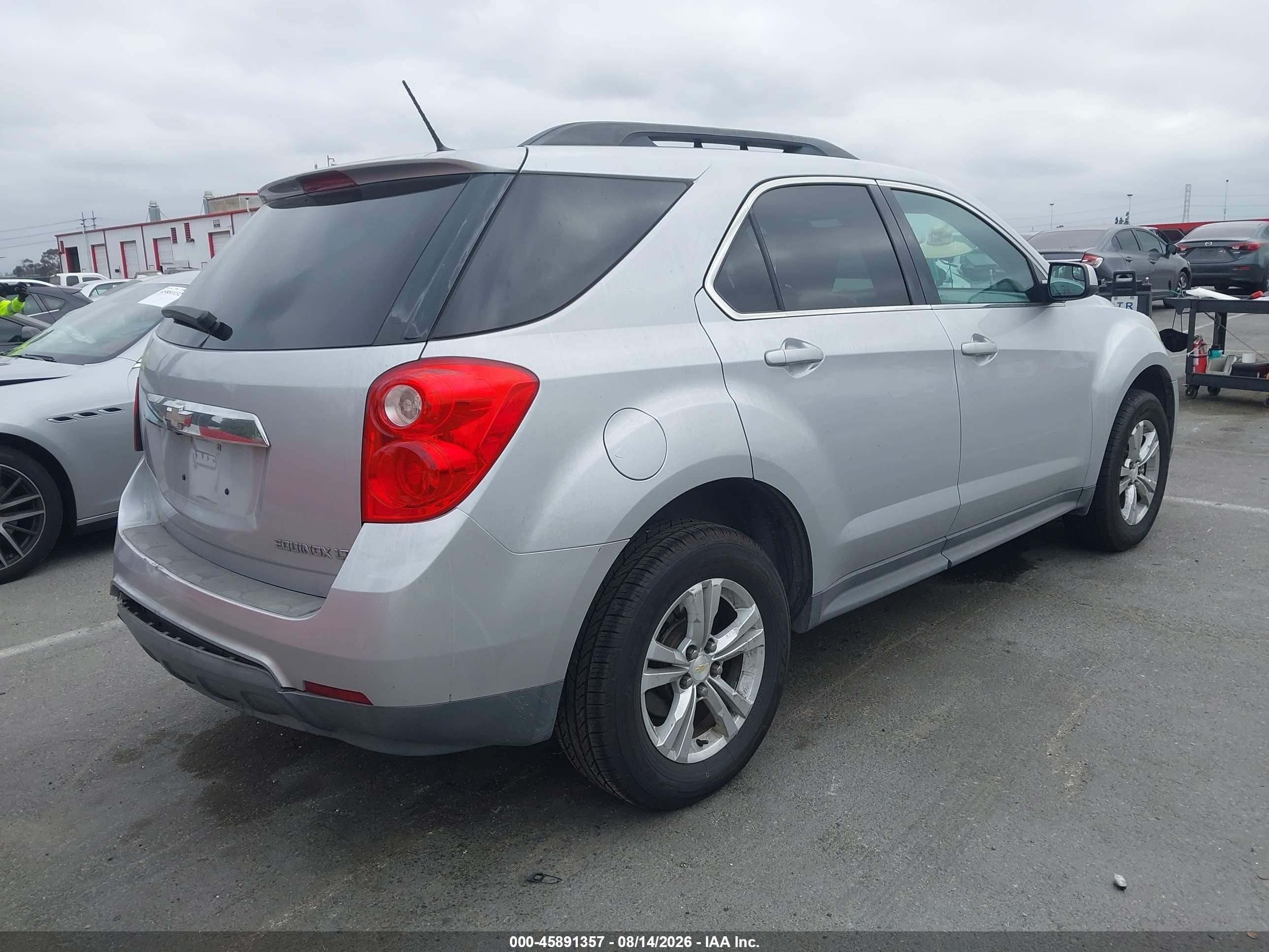 2014 Chevrolet Equinox Lt Серебряный vin: 2GNALBEK5E6297127
