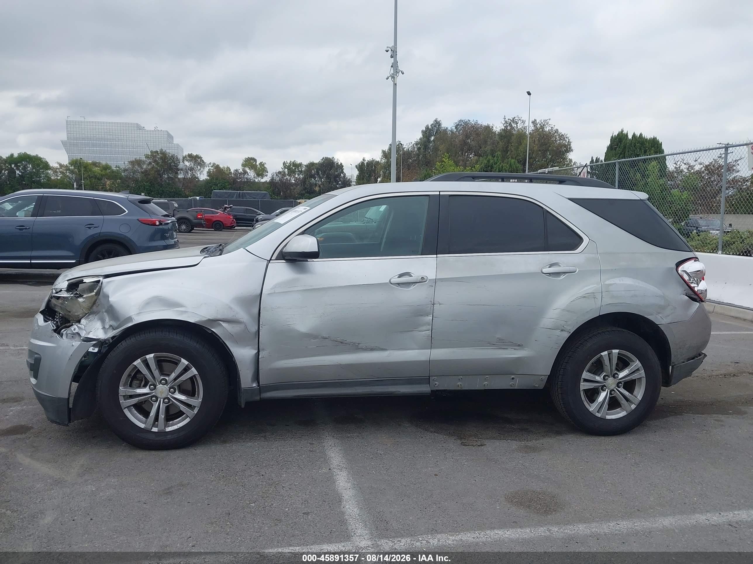 2014 Chevrolet Equinox Lt Серебряный vin: 2GNALBEK5E6297127