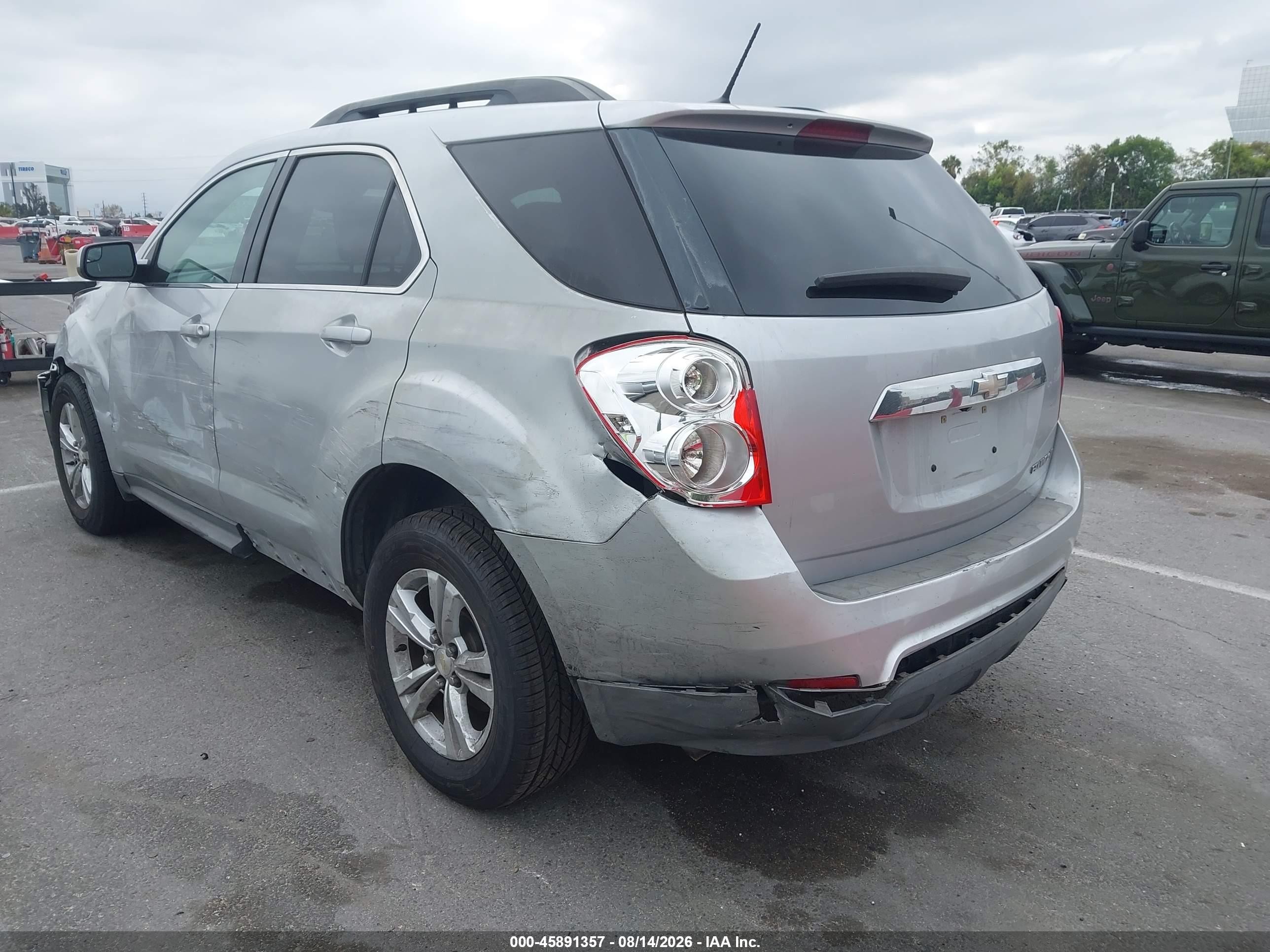 2014 Chevrolet Equinox Lt Серебряный vin: 2GNALBEK5E6297127
