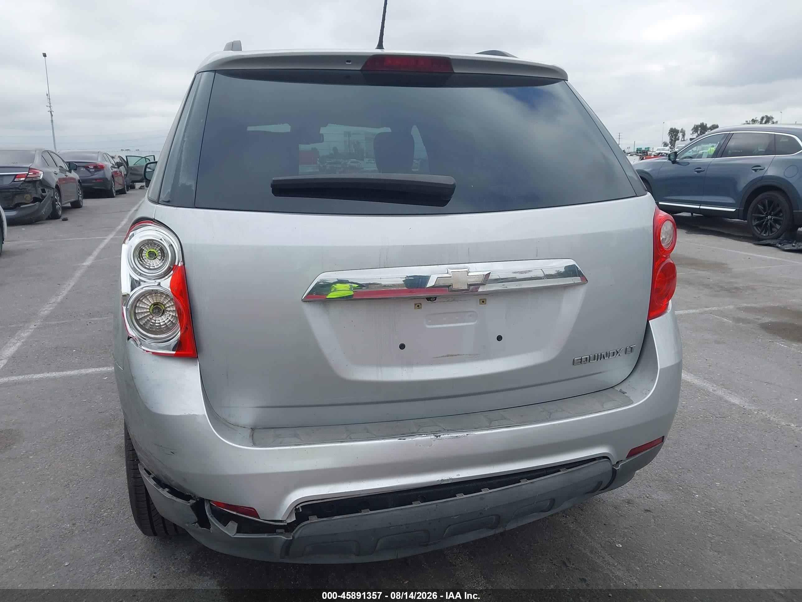 2014 Chevrolet Equinox Lt Серебряный vin: 2GNALBEK5E6297127