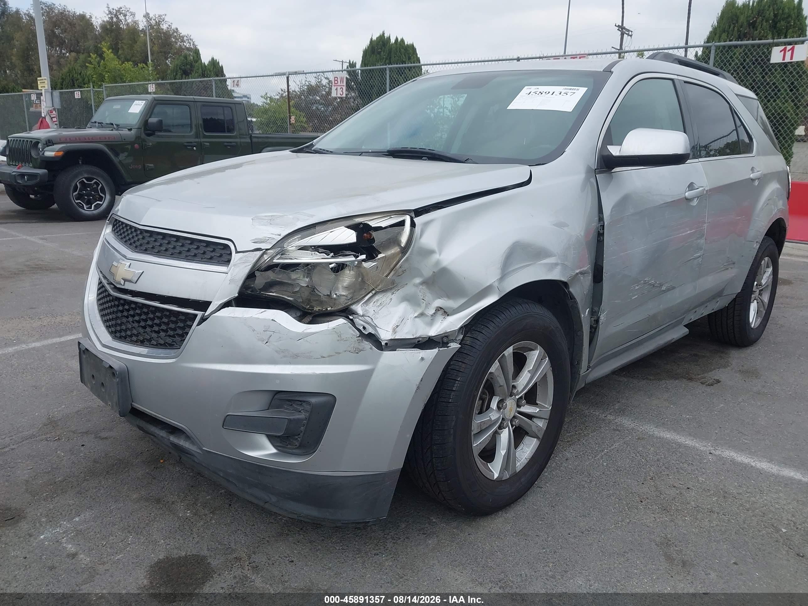 2014 Chevrolet Equinox Lt Серебряный vin: 2GNALBEK5E6297127