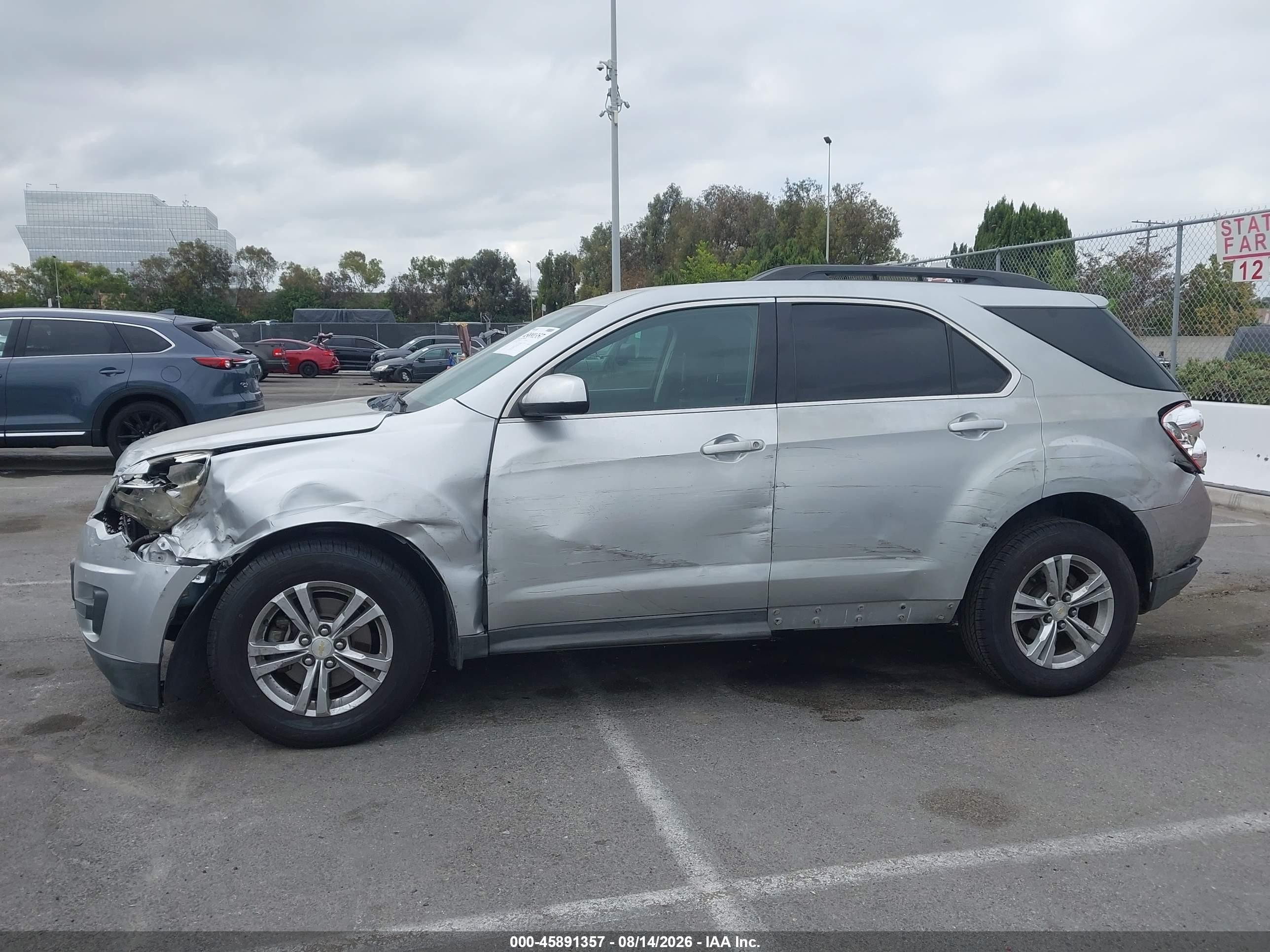 2014 Chevrolet Equinox Lt Серебряный vin: 2GNALBEK5E6297127