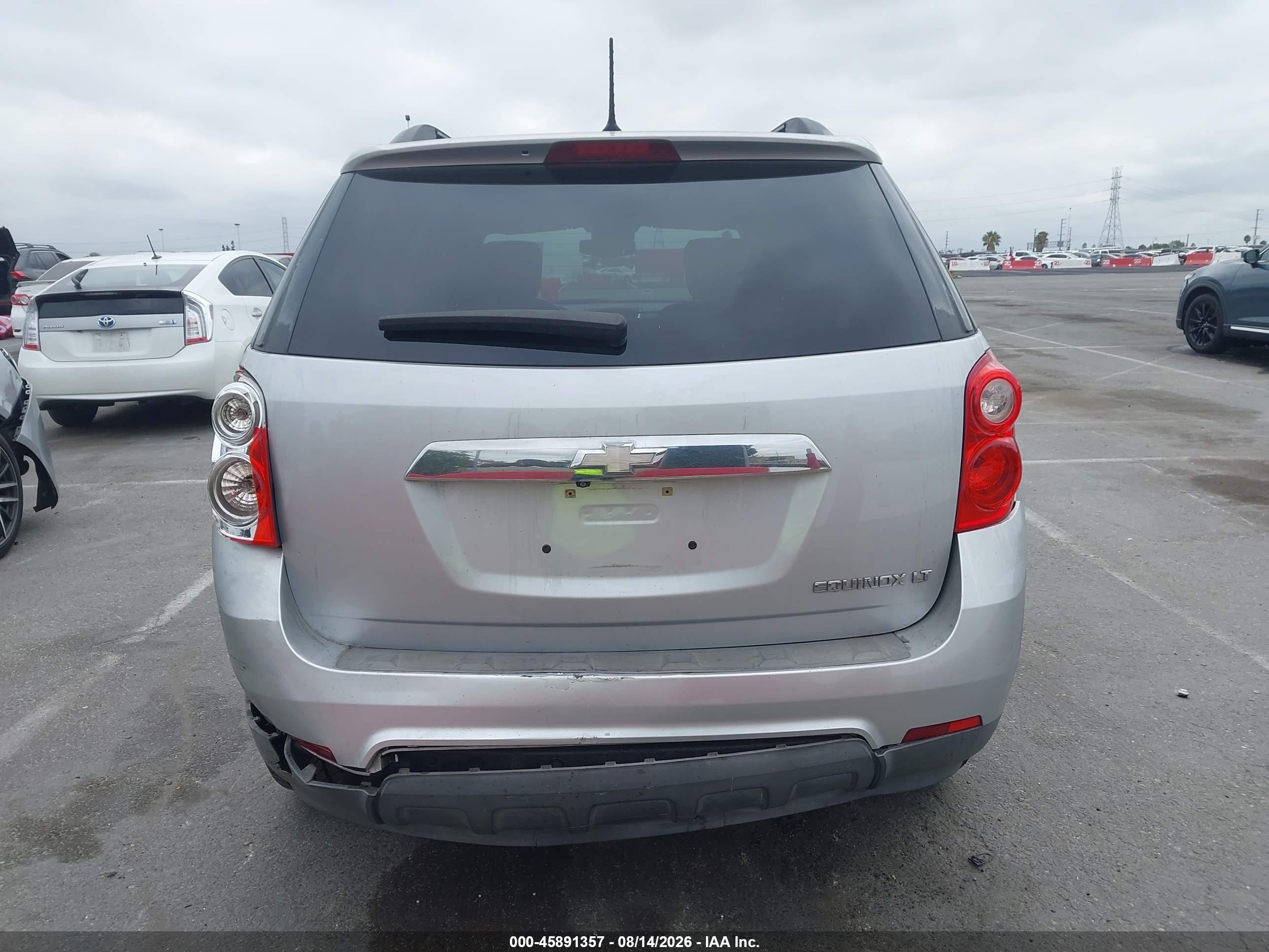 2014 Chevrolet Equinox Lt Серебряный vin: 2GNALBEK5E6297127