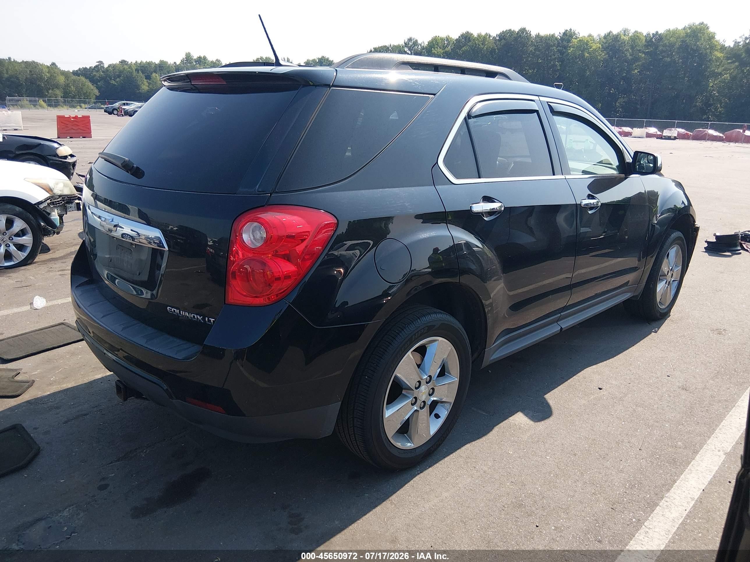 2014 Chevrolet Equinox Lt Black vin: 2GNALBEK5E6306344