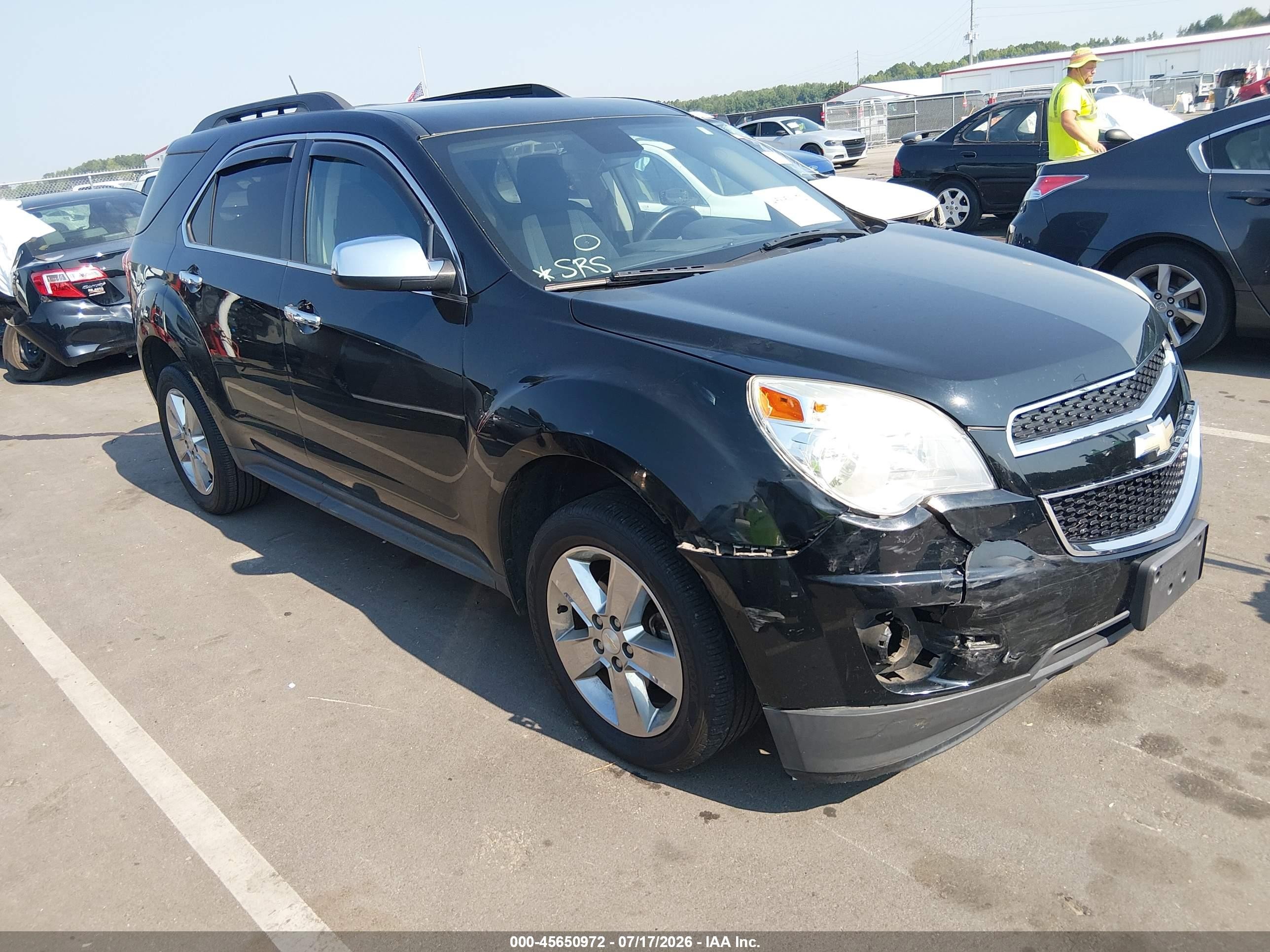 2014 Chevrolet Equinox Lt Black vin: 2GNALBEK5E6306344