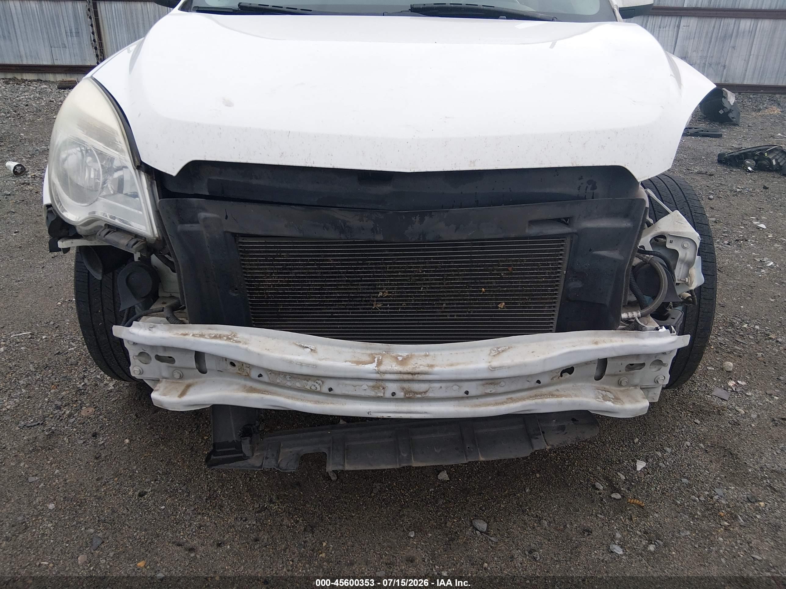 2015 Chevrolet Equinox Lt White vin: 2GNALBEK5F1102433