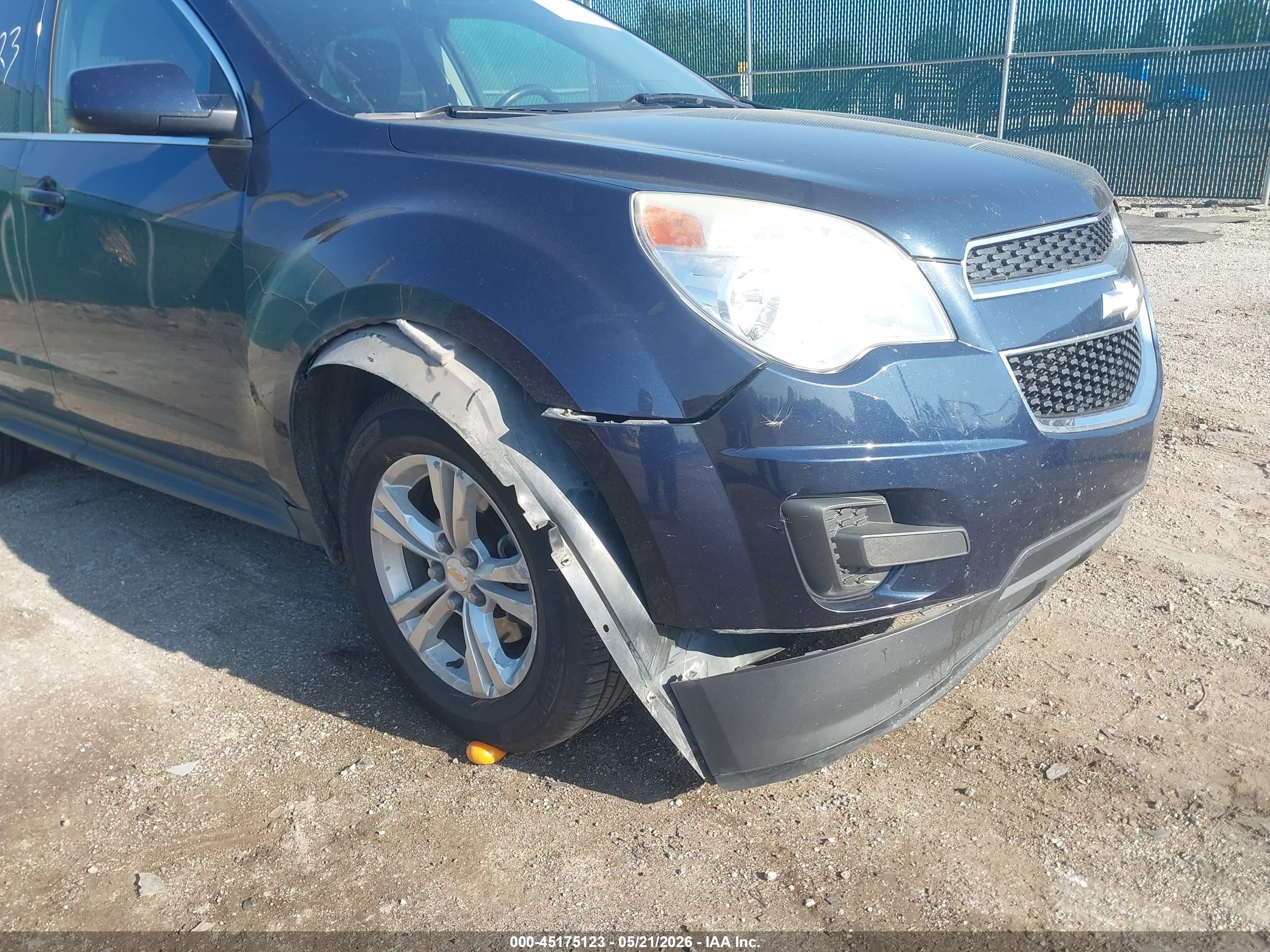 2015 Chevrolet Equinox 1lt Blue vin: 2GNALBEK5F1151468