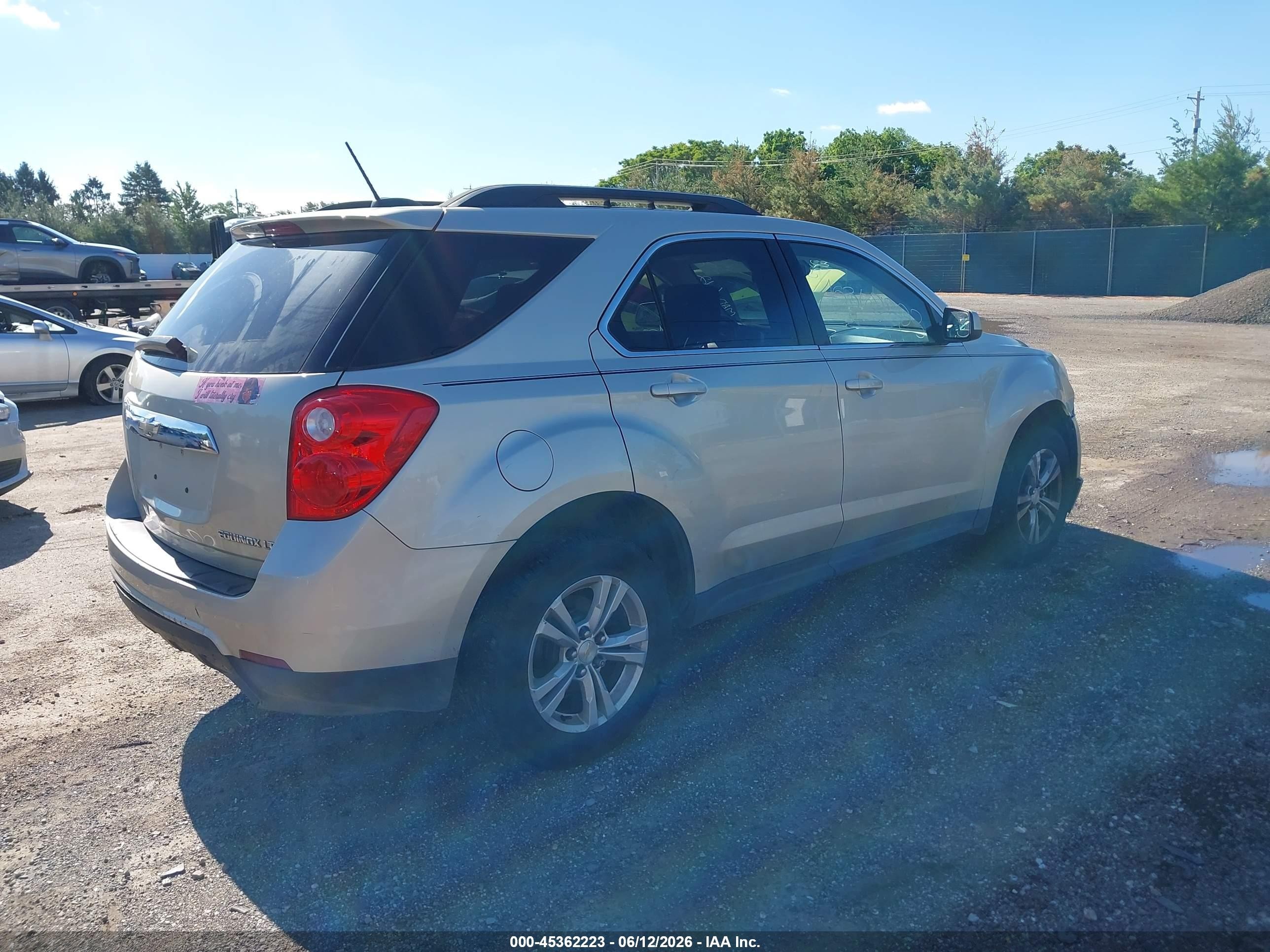 2015 Chevrolet Equinox Lt Champagne vin: 2GNALBEK5F1163720