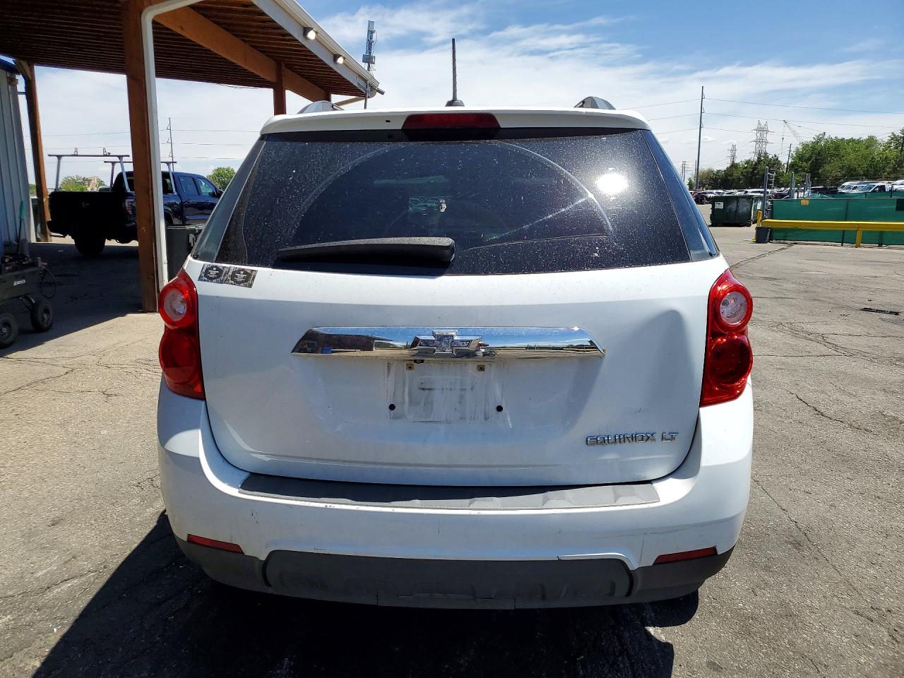 2015 Chevrolet Equinox Lt White vin: 2GNALBEK5F6107313