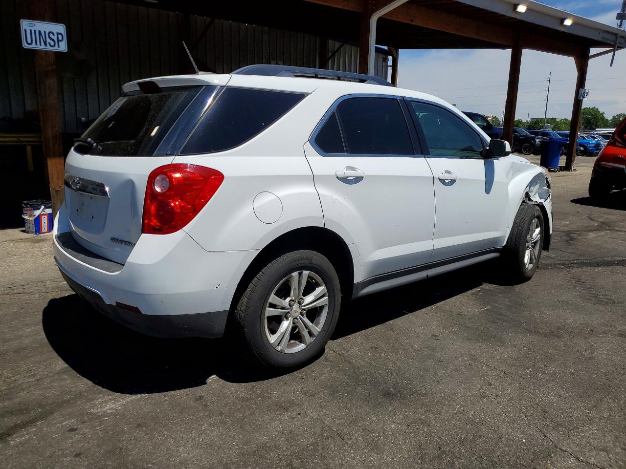 2015 Chevrolet Equinox Lt White vin: 2GNALBEK5F6107313