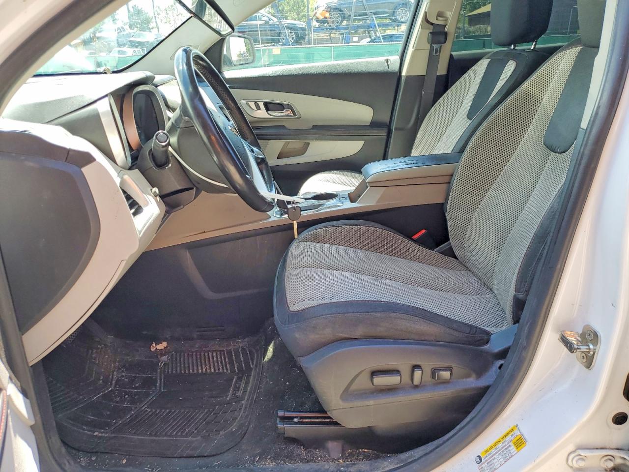 2015 Chevrolet Equinox Lt White vin: 2GNALBEK5F6107313