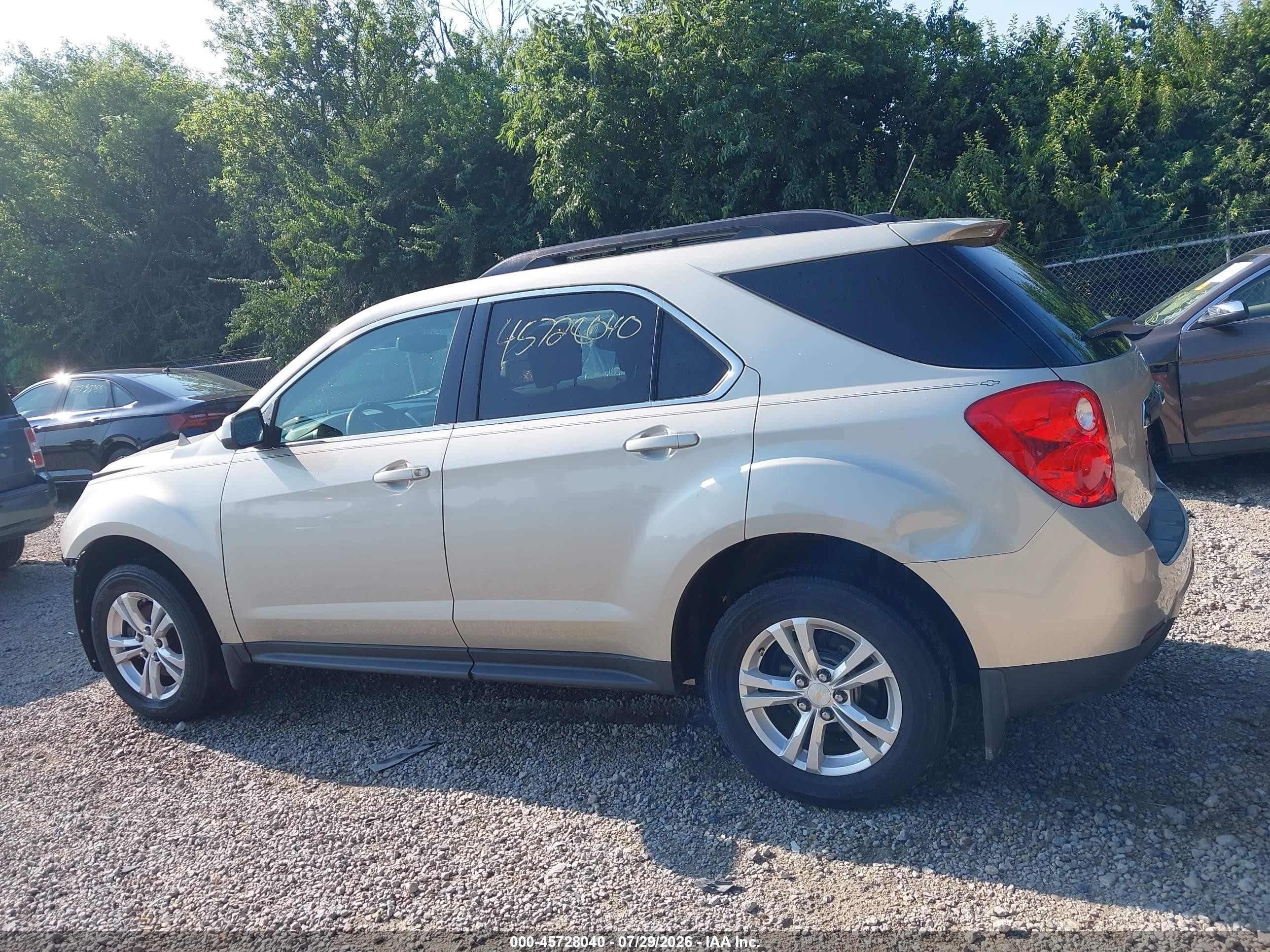 2015 Chevrolet Equinox Lt Beige vin: 2GNALBEK5F6148654