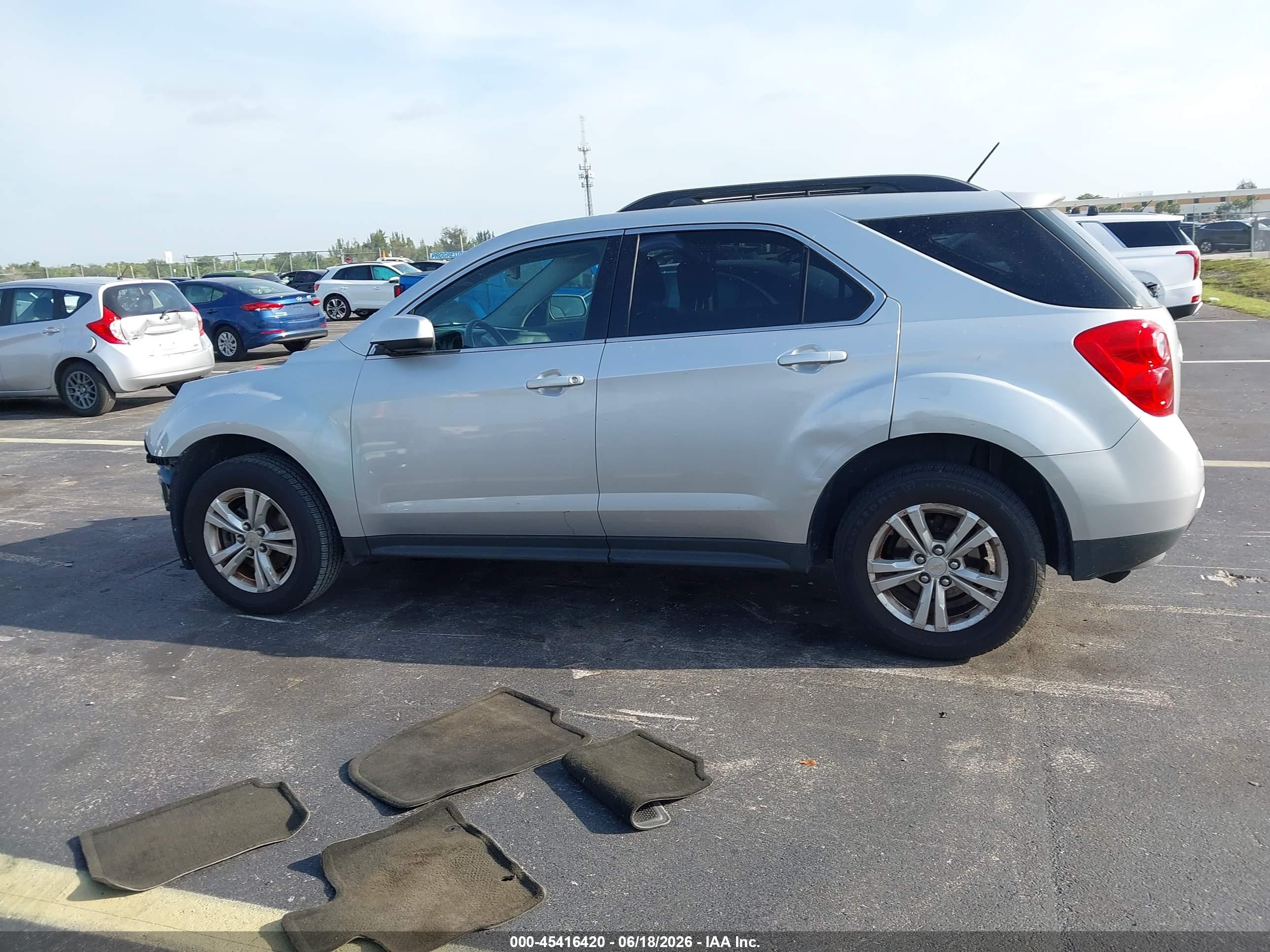 2015 Chevrolet Equinox Lt Silver vin: 2GNALBEK5F6169472
