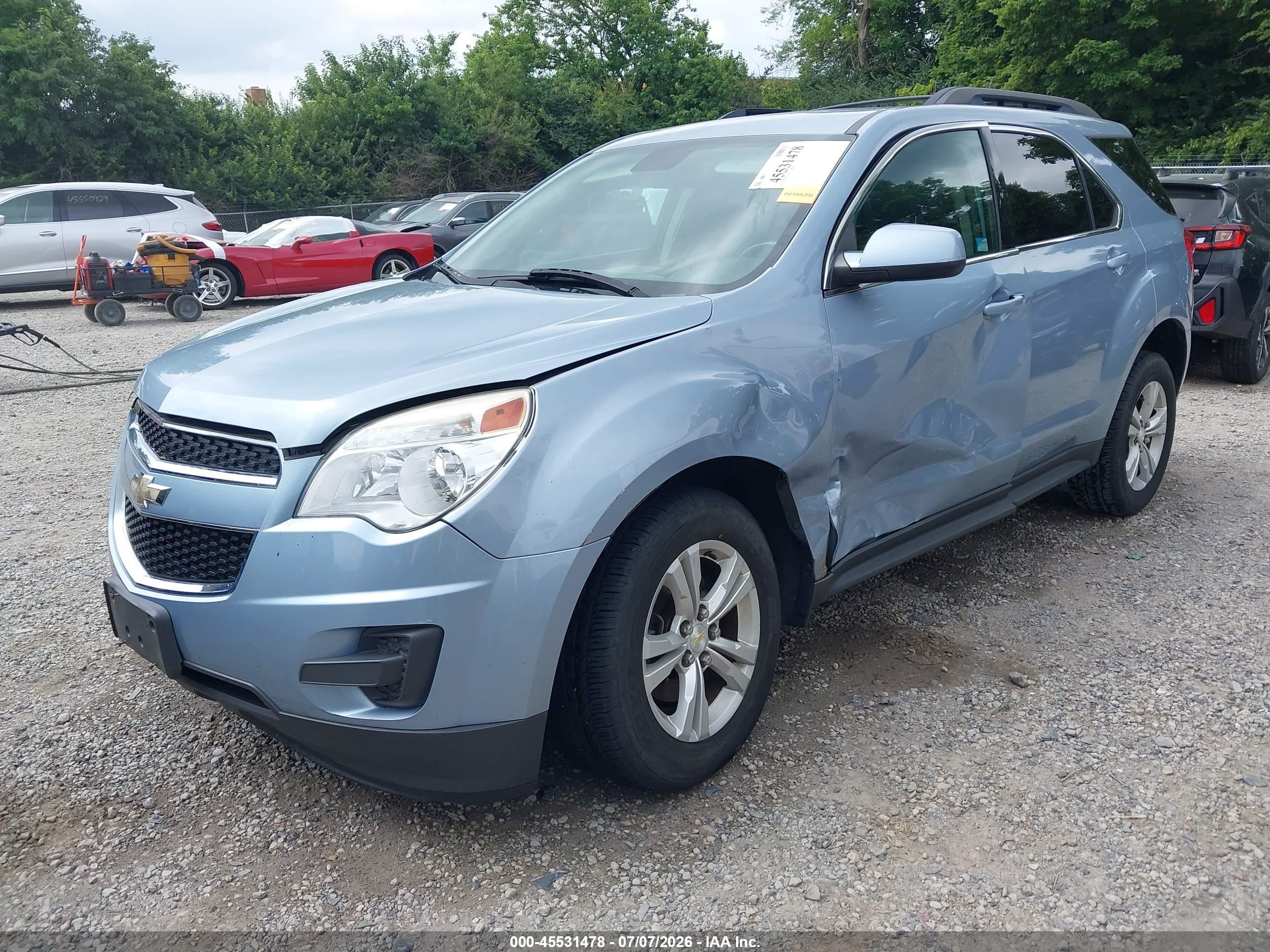 2015 Chevrolet Equinox Lt Blue vin: 2GNALBEK5F6234613
