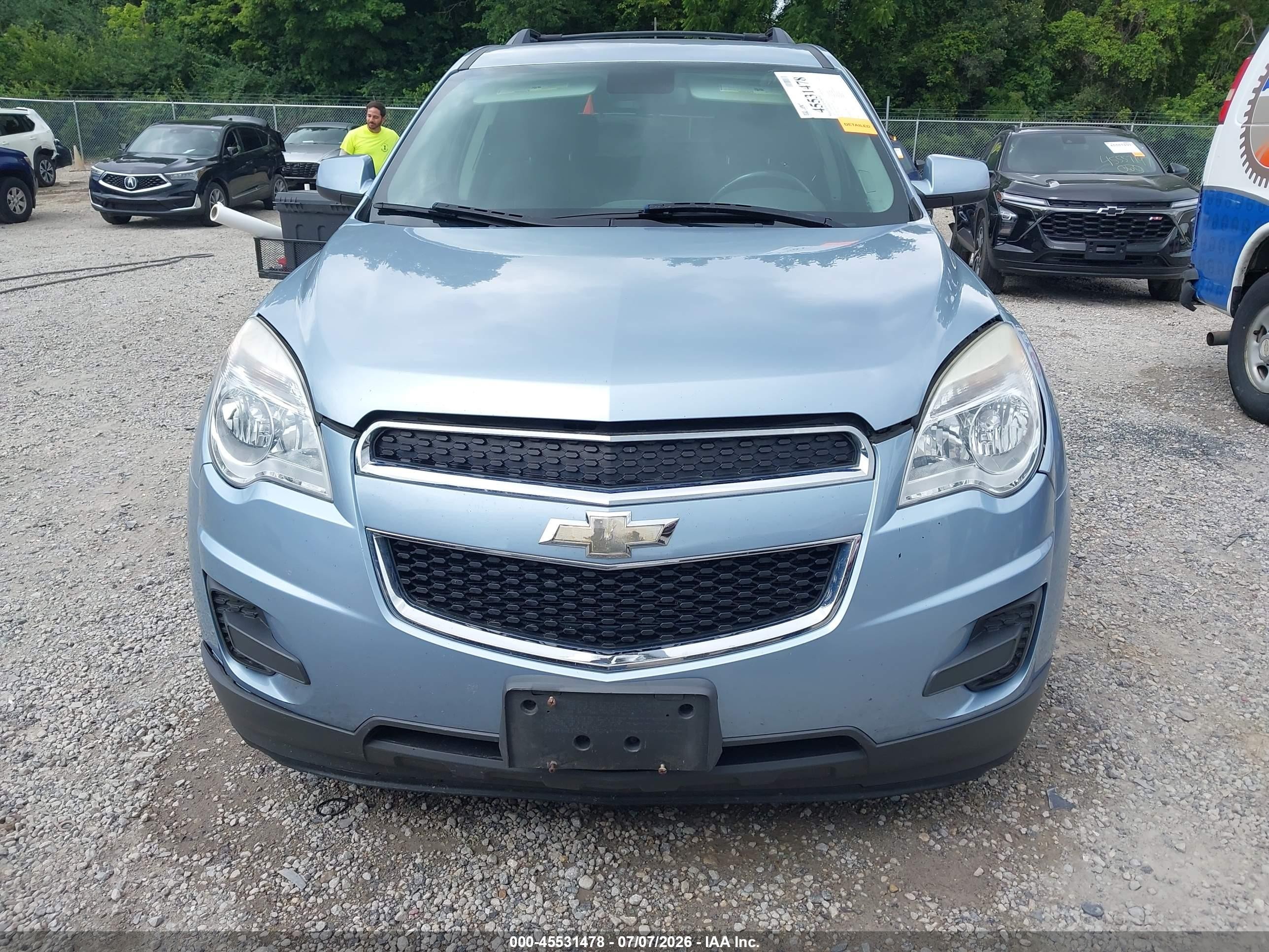2015 Chevrolet Equinox Lt Blue vin: 2GNALBEK5F6234613