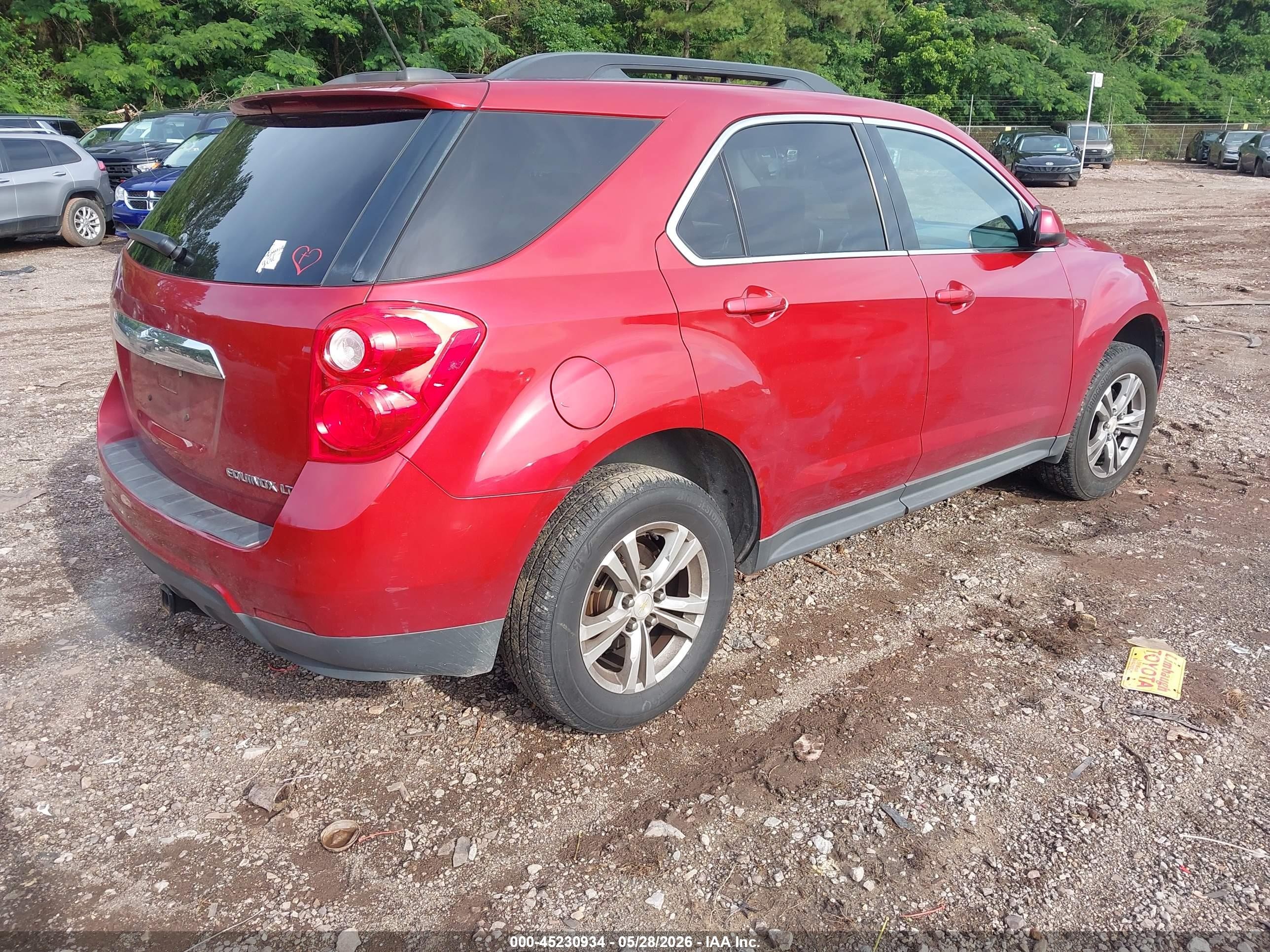 2015 Chevrolet Equinox 1lt Red vin: 2GNALBEK5F6369056