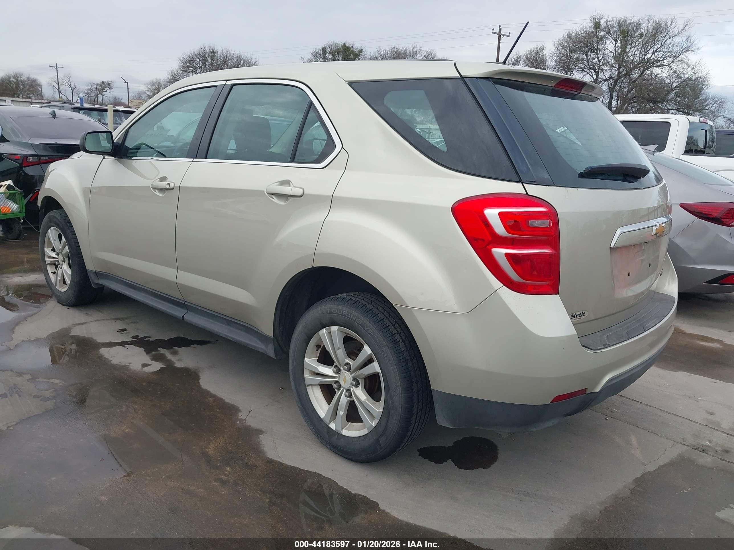 2016 Chevrolet Equinox Ls Кремовый vin: 2GNALBEK5G1140374