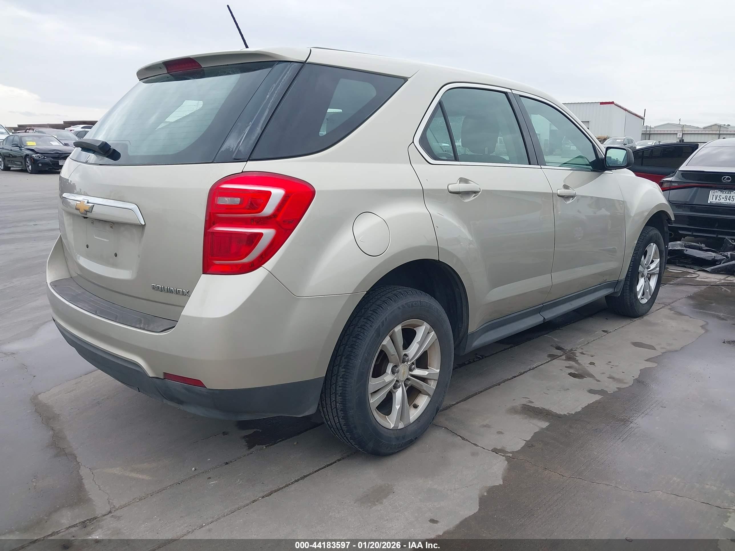 2016 Chevrolet Equinox Ls Кремовый vin: 2GNALBEK5G1140374