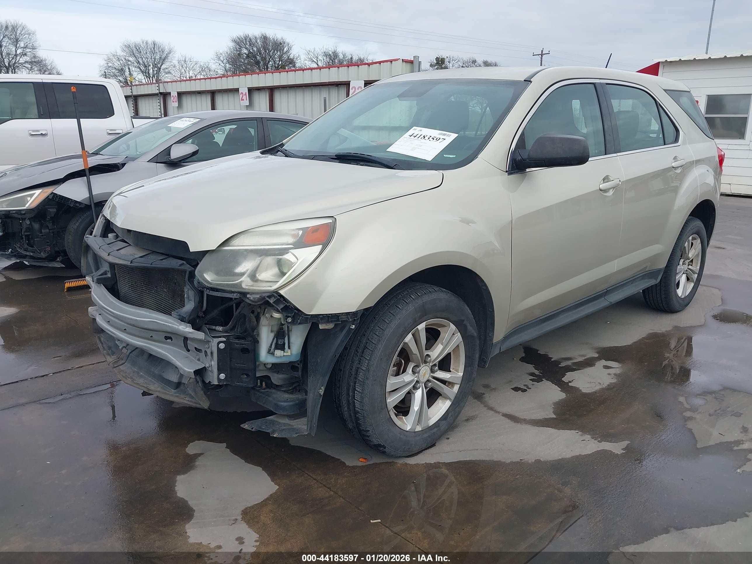 2016 Chevrolet Equinox Ls Кремовый vin: 2GNALBEK5G1140374