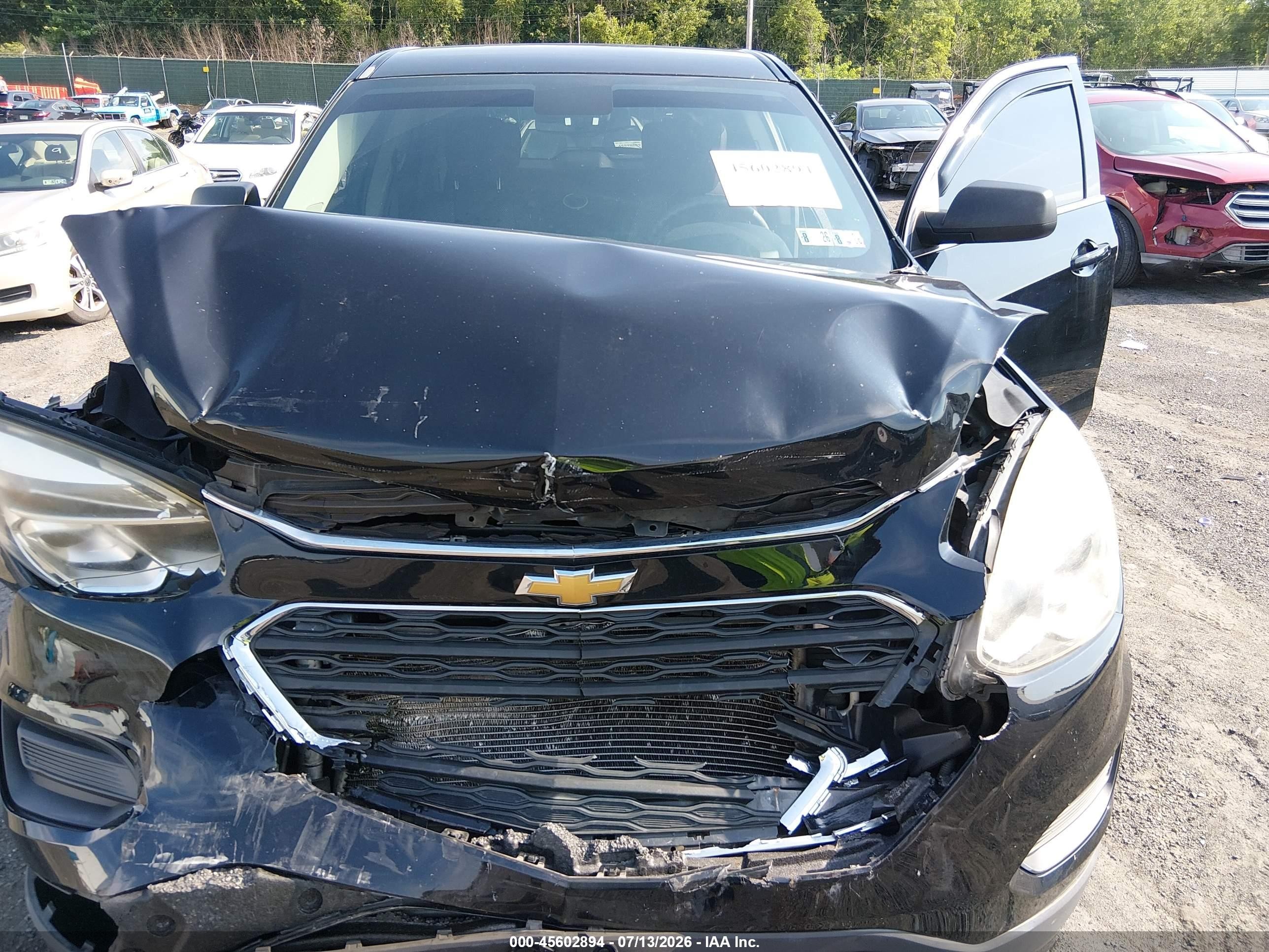 2017 Chevrolet Equinox Ls Черный vin: 2GNALBEK5H1609108