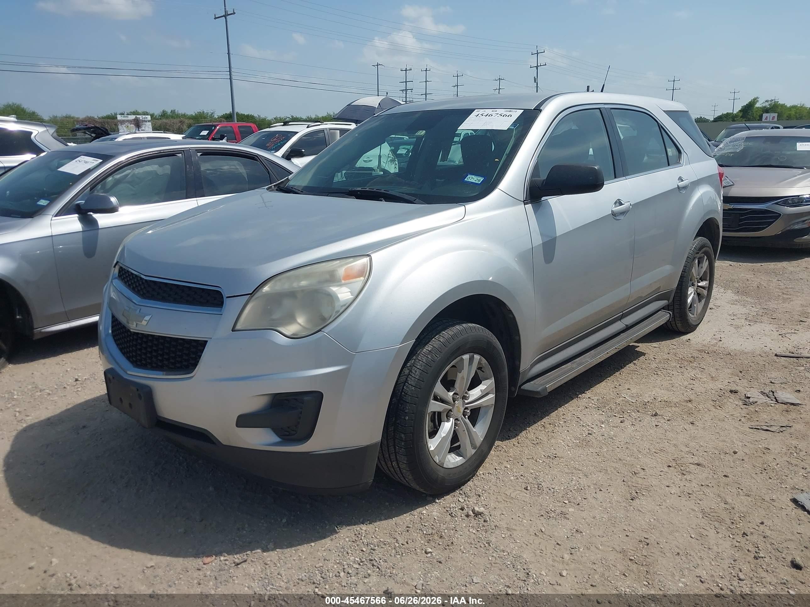 2012 Chevrolet Equinox Ls Silver vin: 2GNALBEK6C1116854