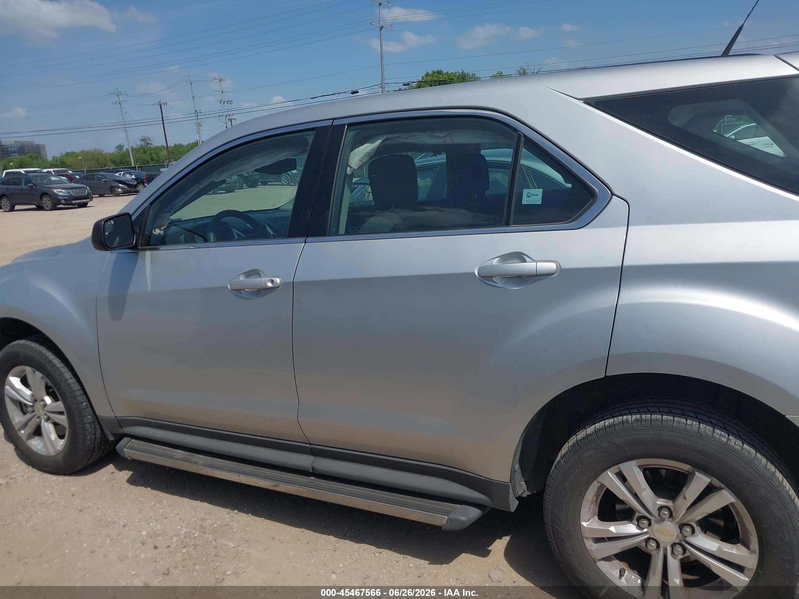 2012 Chevrolet Equinox Ls Silver vin: 2GNALBEK6C1116854