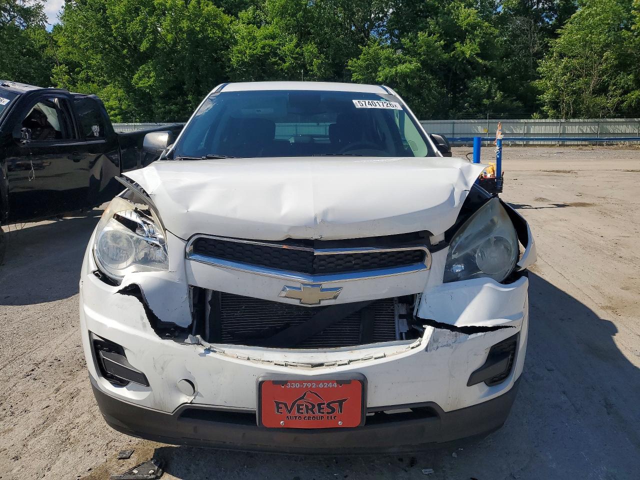 2012 Chevrolet Equinox Ls White vin: 2GNALBEK6C1281478