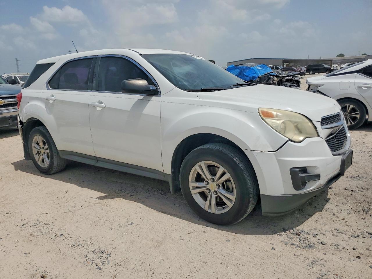 2012 Chevrolet Equinox Ls White vin: 2GNALBEK6C1298331