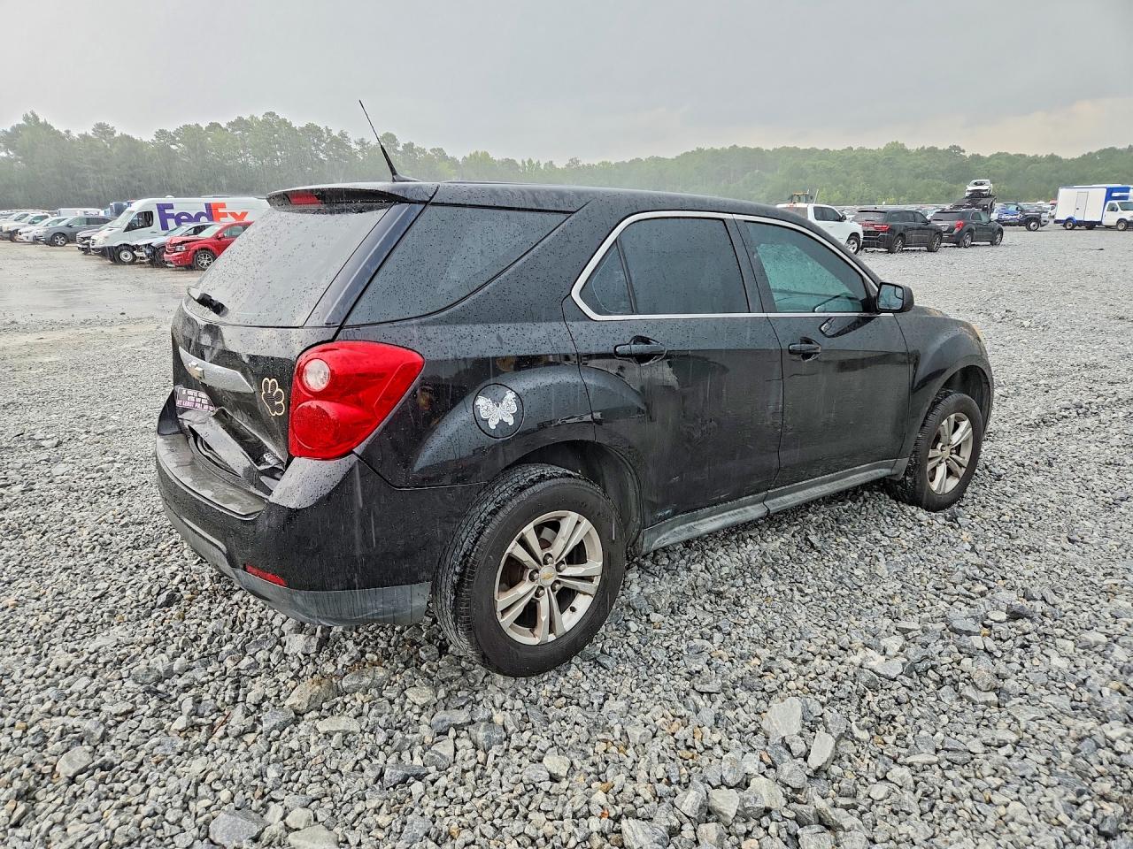 2012 Chevrolet Equinox Ls Black vin: 2GNALBEK6C1338343