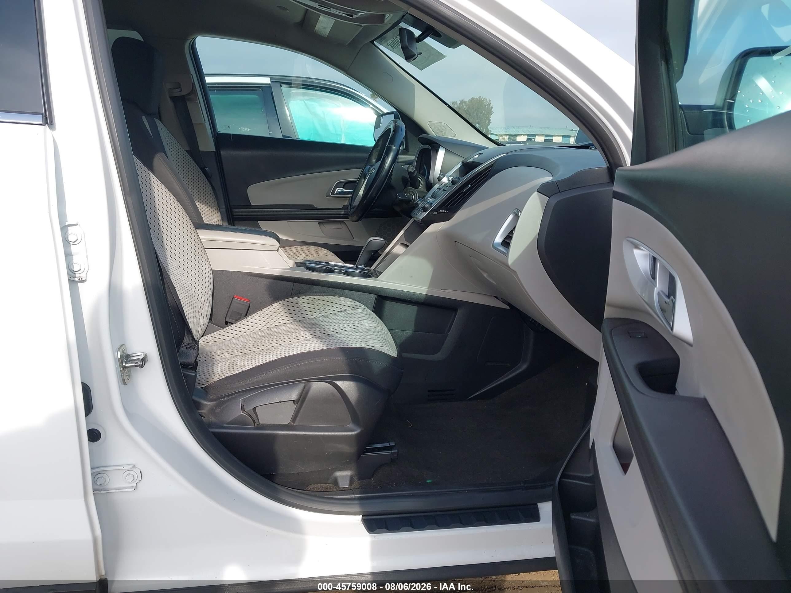 2012 Chevrolet Equinox Ls White vin: 2GNALBEK6C6120745