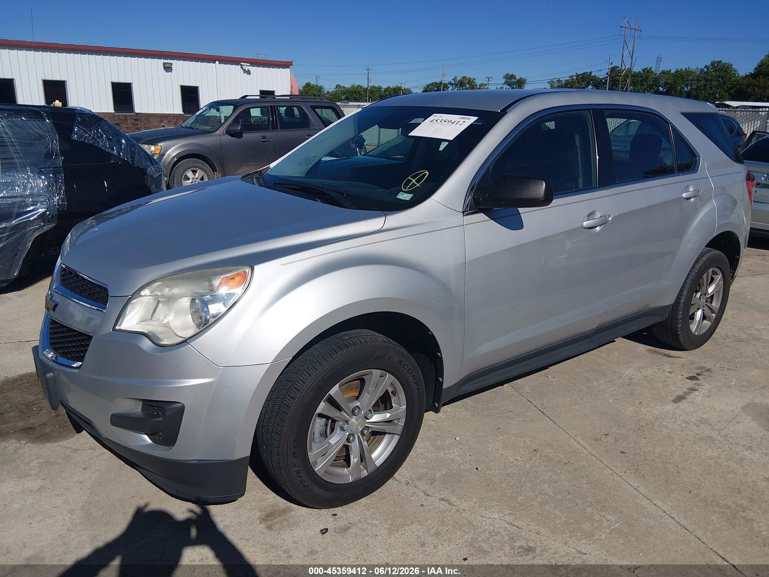 2012 Chevrolet Equinox Ls Gray vin: 2GNALBEK6C6224684