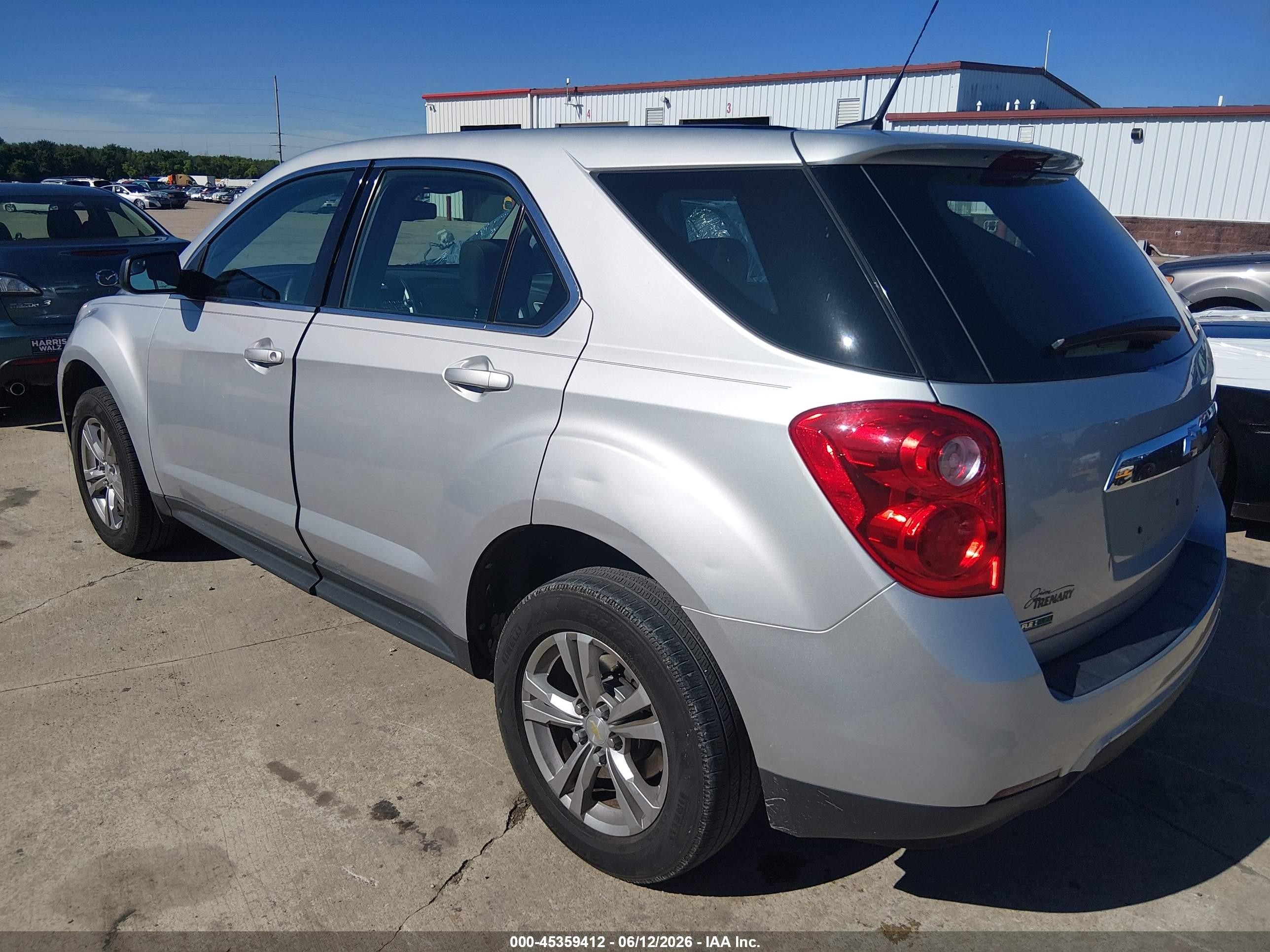 2012 Chevrolet Equinox Ls Gray vin: 2GNALBEK6C6224684