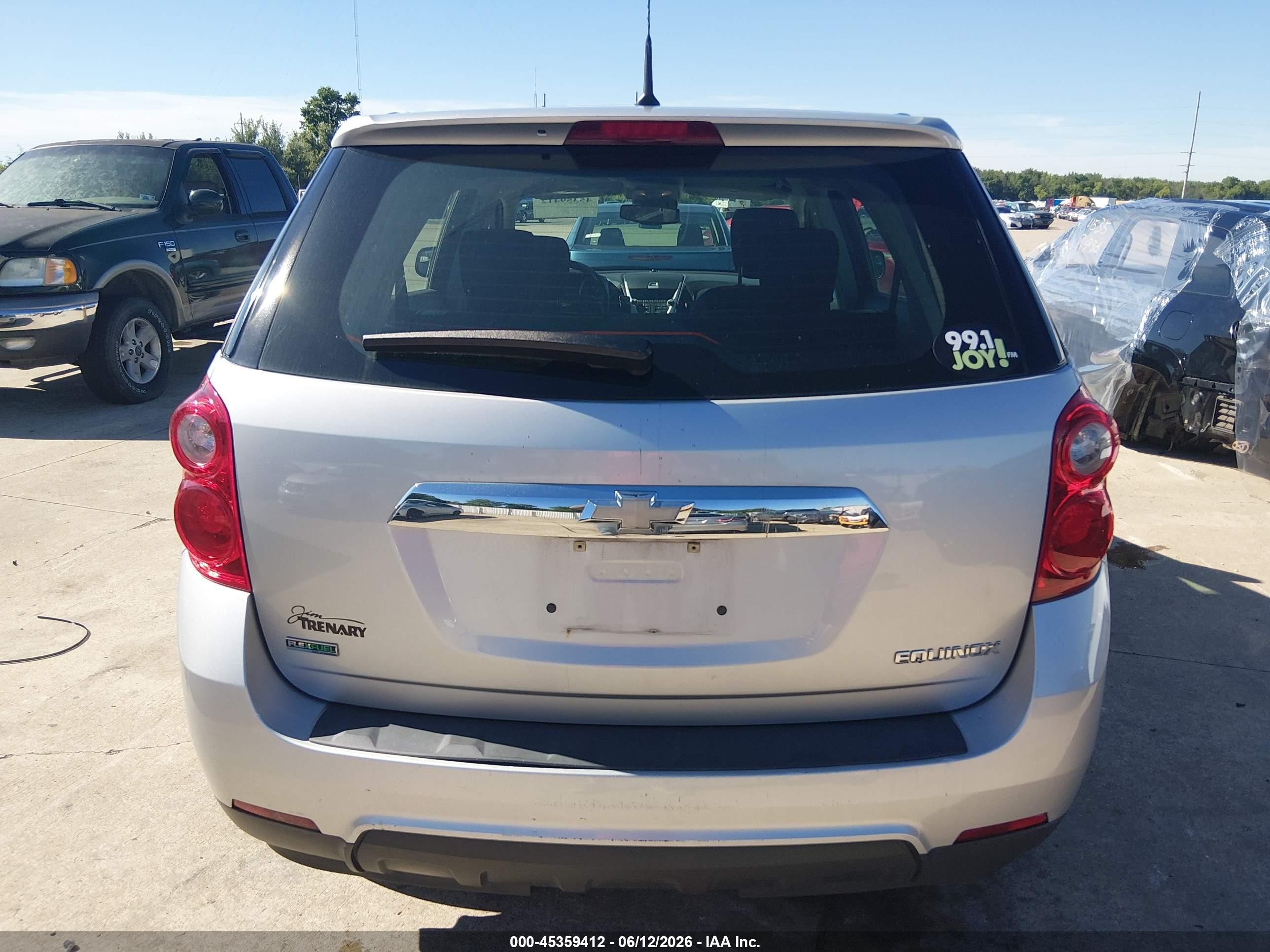 2012 Chevrolet Equinox Ls Gray vin: 2GNALBEK6C6224684