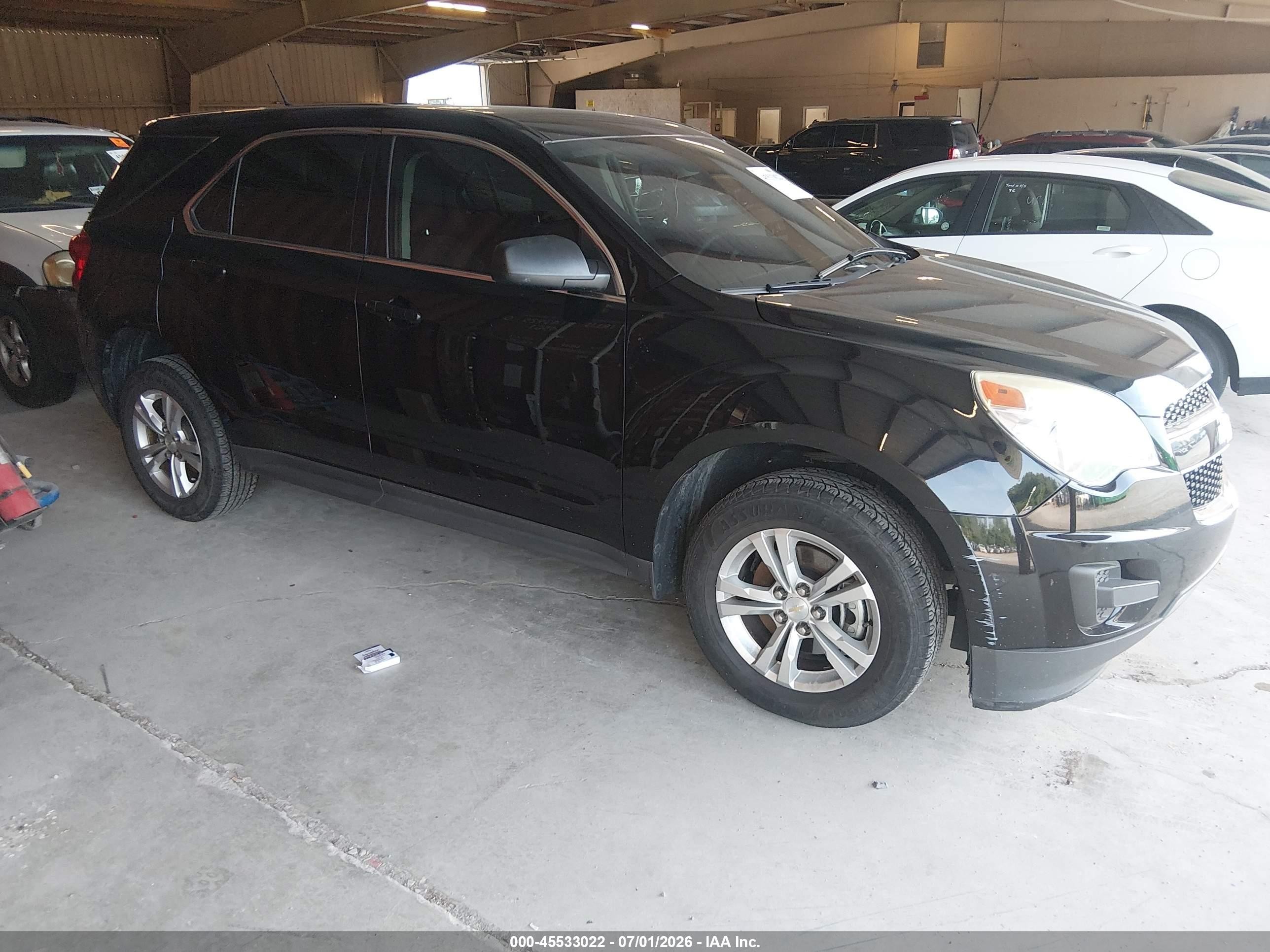 2013 Chevrolet Equinox Ls Black vin: 2GNALBEK6D1141917