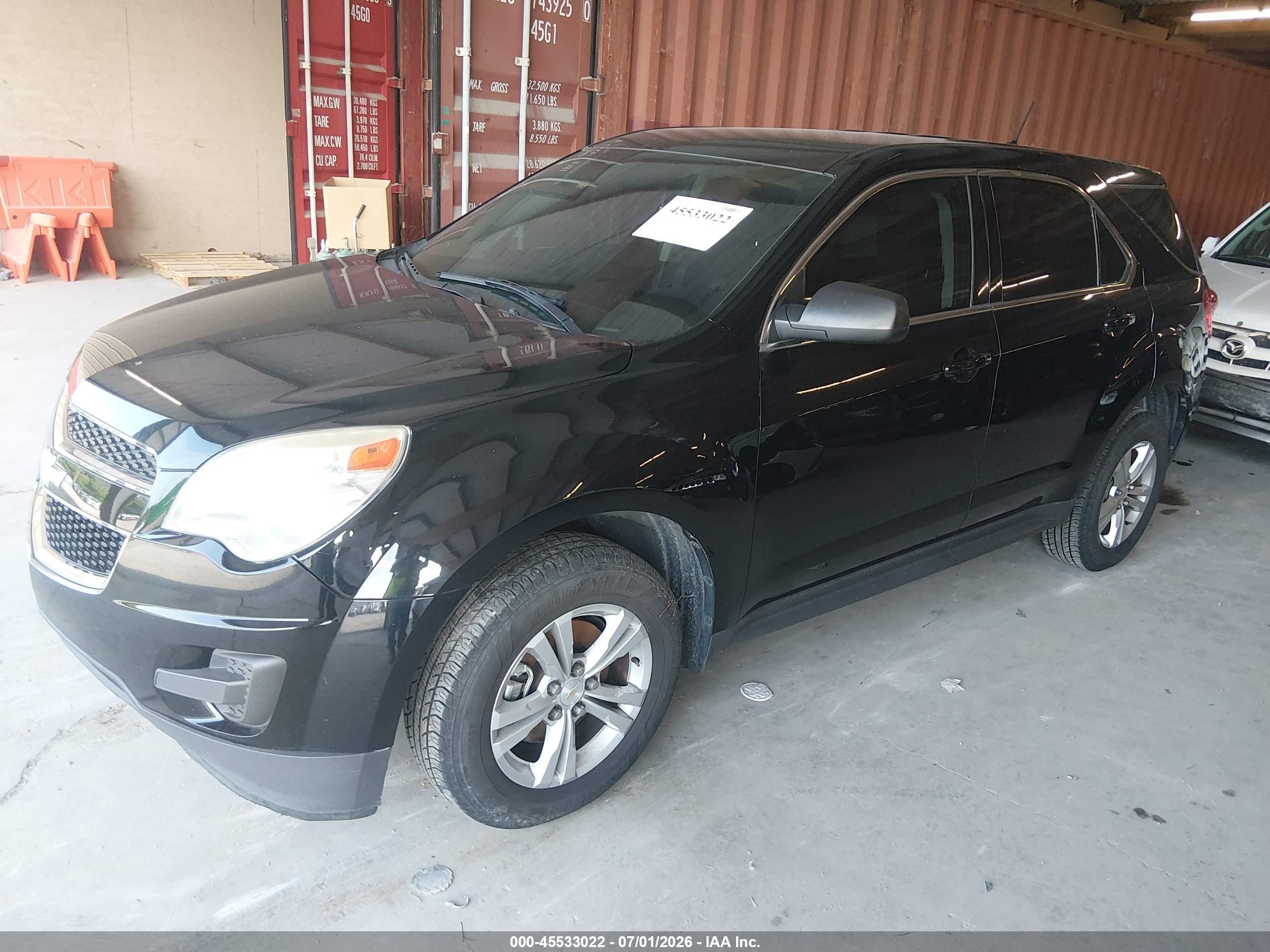 2013 Chevrolet Equinox Ls Black vin: 2GNALBEK6D1141917