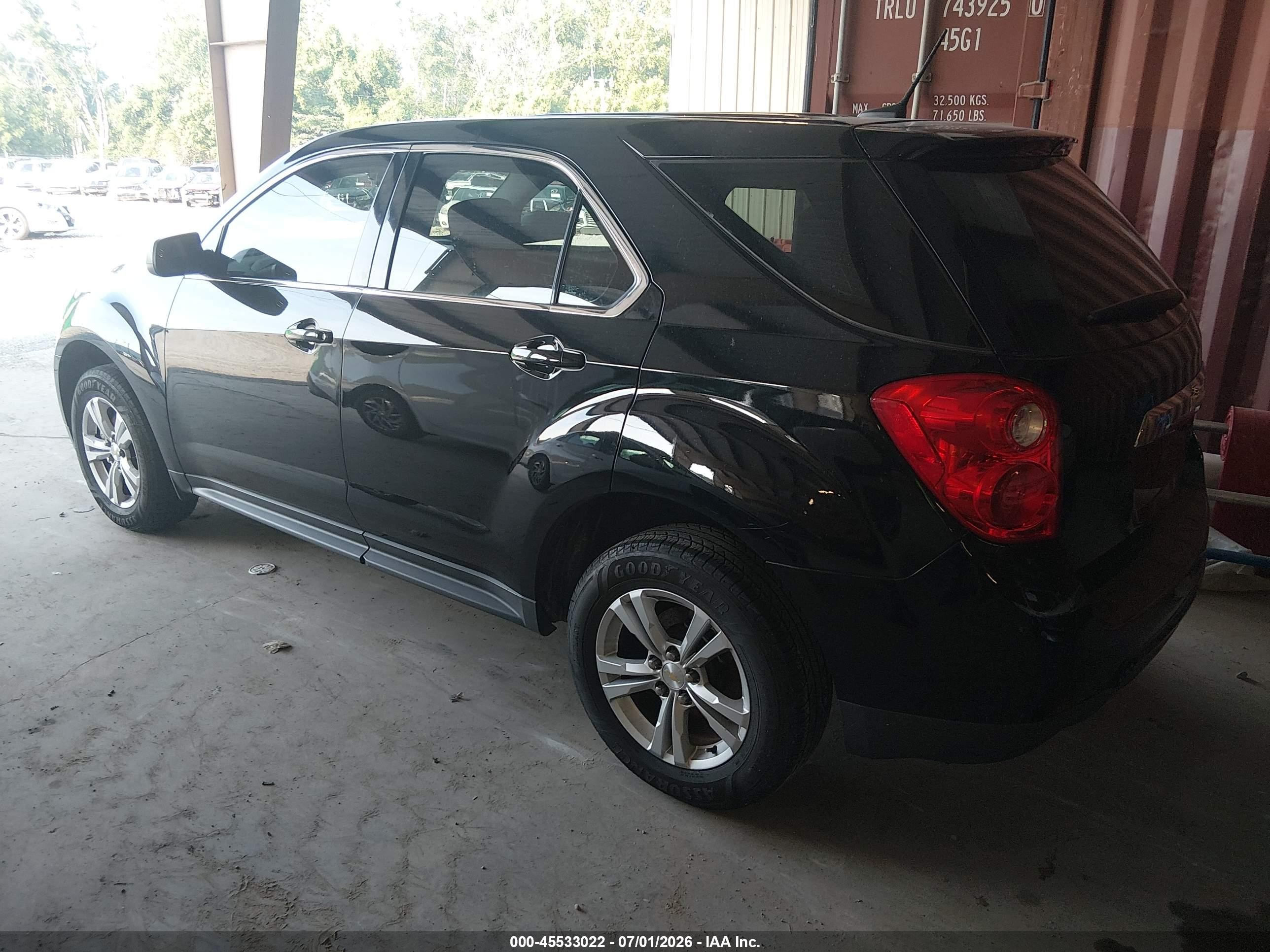 2013 Chevrolet Equinox Ls Black vin: 2GNALBEK6D1141917