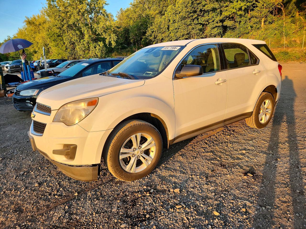 2013 Chevrolet Equinox Ls Белый vin: 2GNALBEK6D1149239