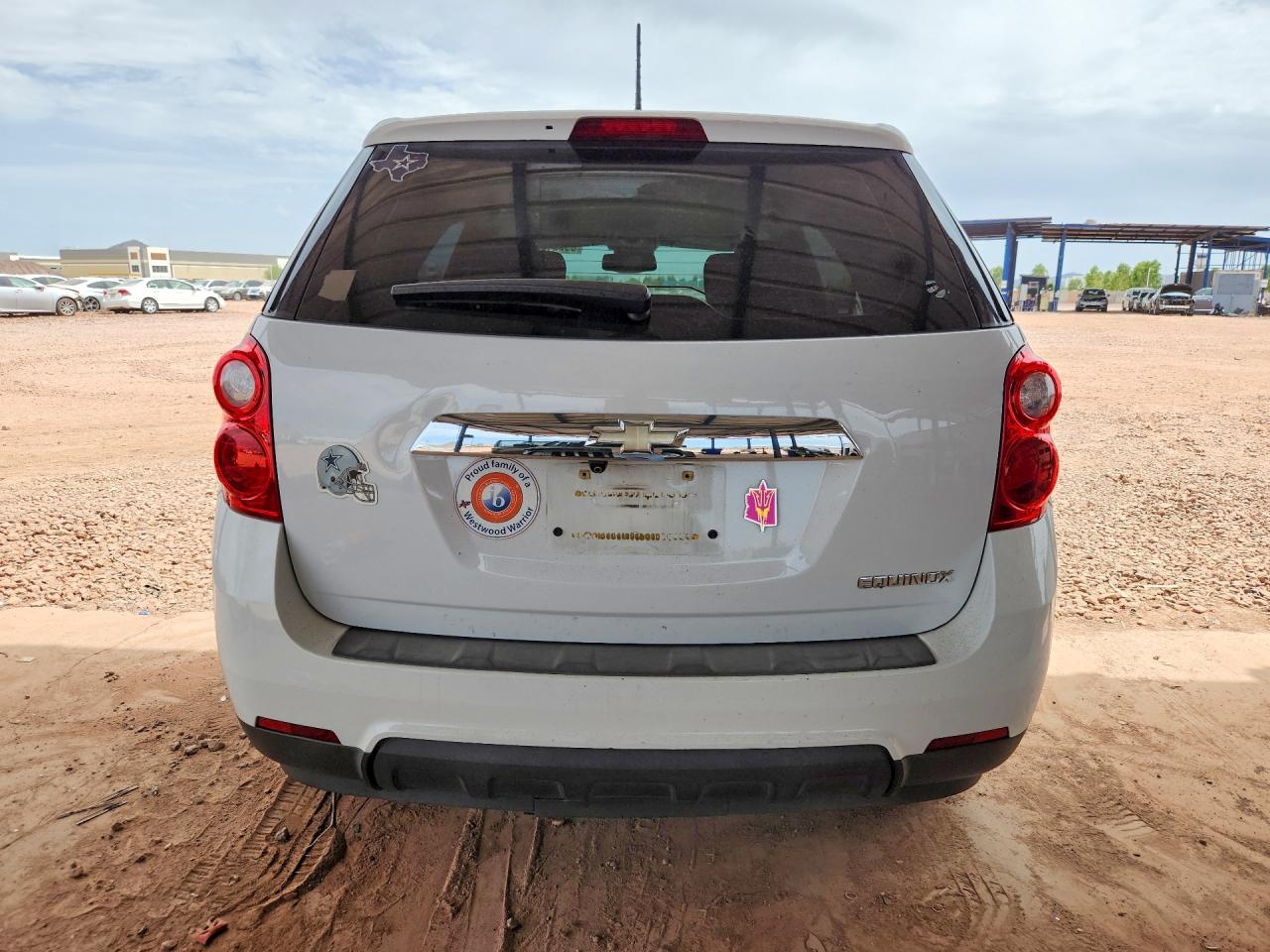 2013 Chevrolet Equinox Ls White vin: 2GNALBEK6D1207415
