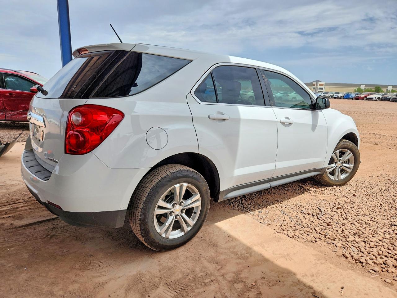 2013 Chevrolet Equinox Ls White vin: 2GNALBEK6D1207415
