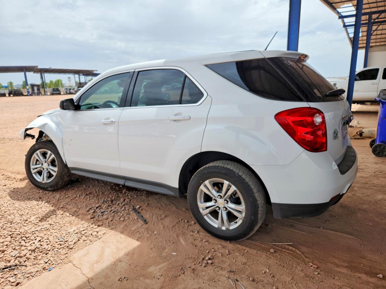 2013 Chevrolet Equinox Ls White vin: 2GNALBEK6D1207415