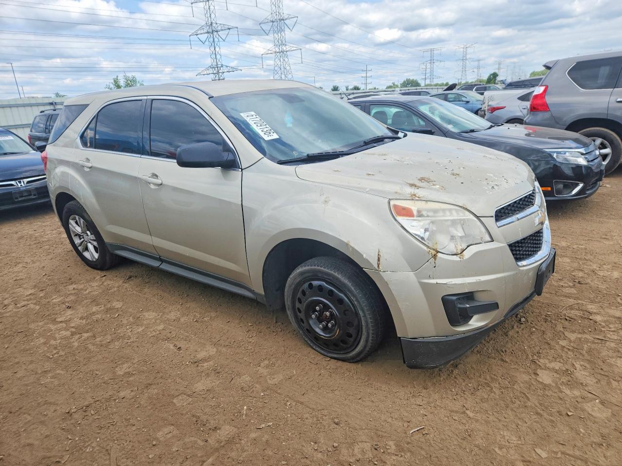 2013 Chevrolet Equinox Ls Beige vin: 2GNALBEK6D1269140