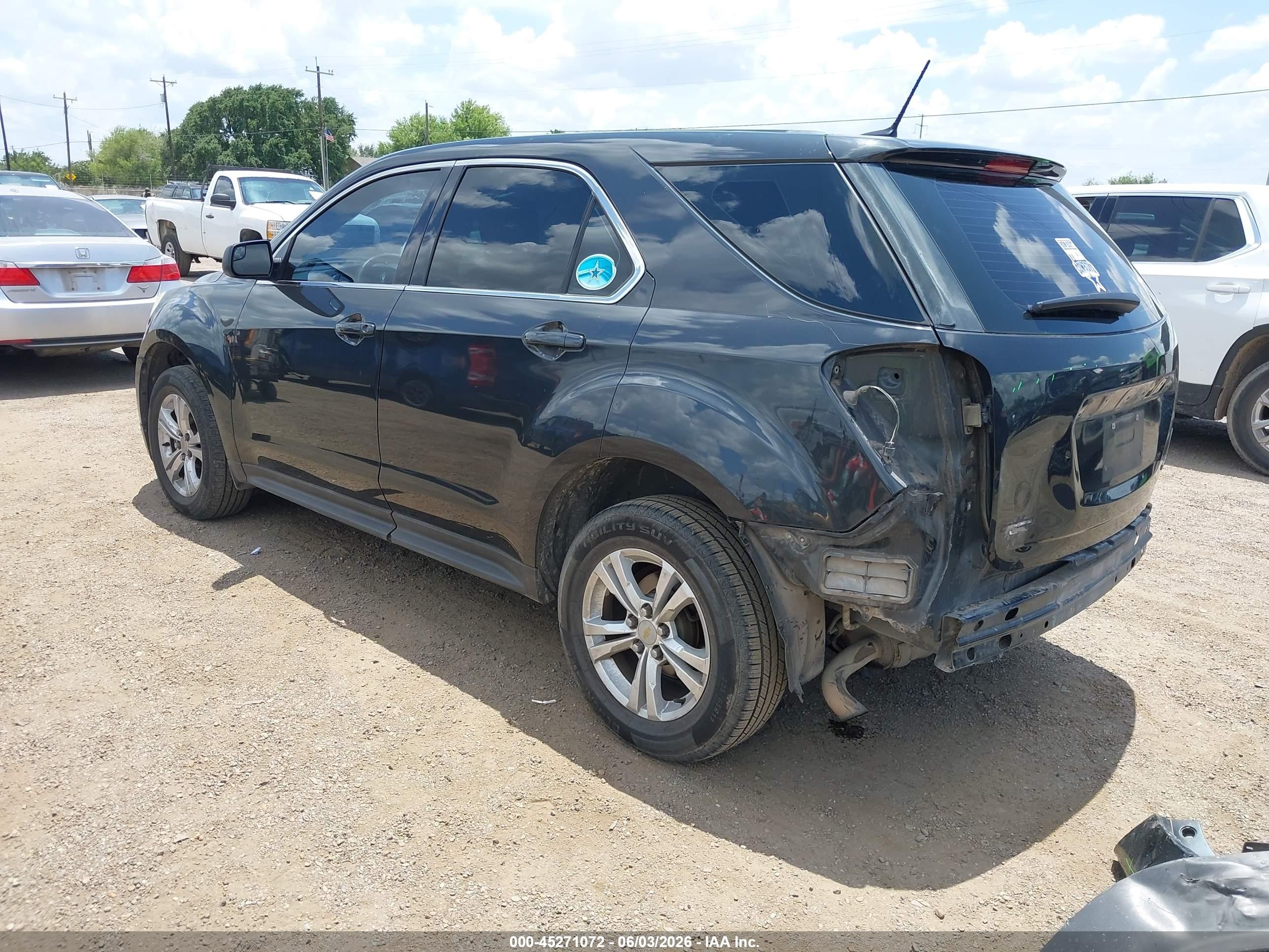 2013 Chevrolet Equinox Ls Gray vin: 2GNALBEK6D6236397