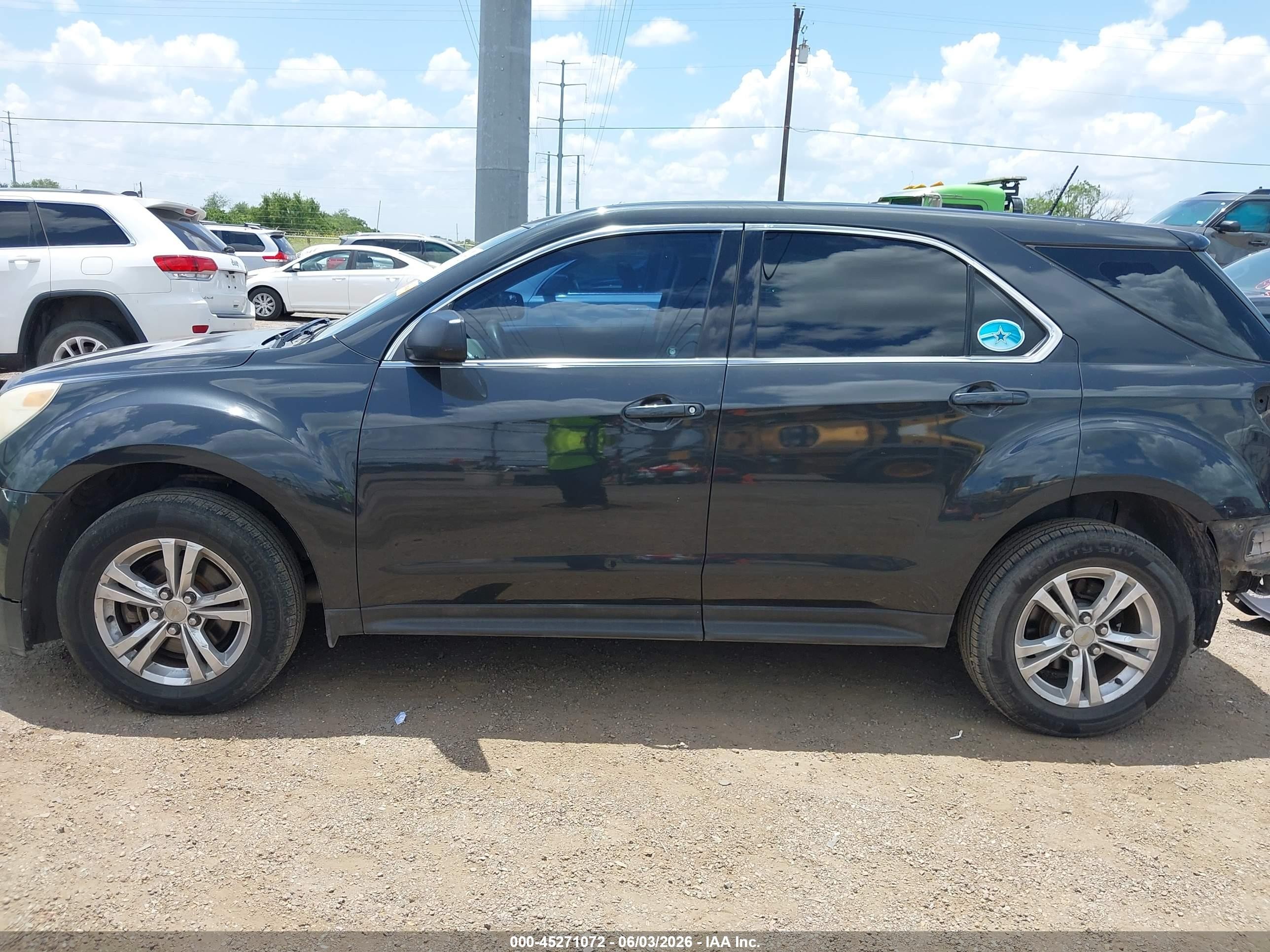 2013 Chevrolet Equinox Ls Gray vin: 2GNALBEK6D6236397