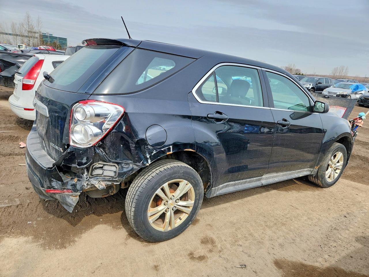 2013 Chevrolet Equinox Ls Black vin: 2GNALBEK6D6293926