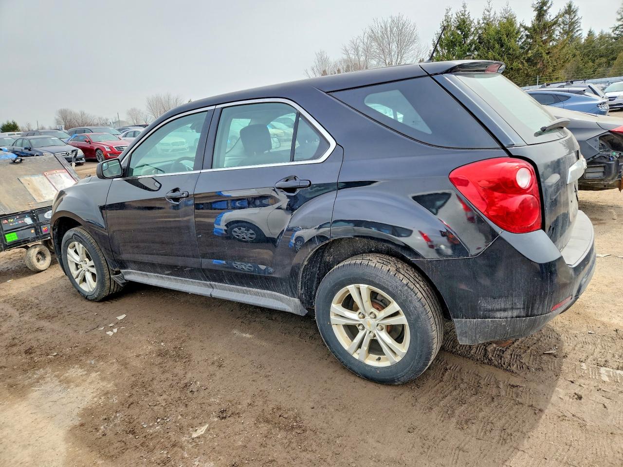 2013 Chevrolet Equinox Ls Black vin: 2GNALBEK6D6293926