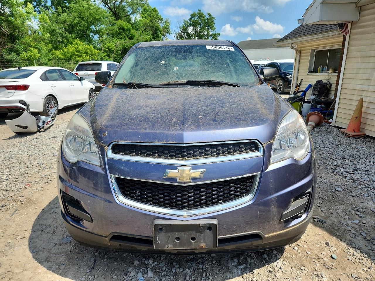2013 Chevrolet Equinox Ls Blue vin: 2GNALBEK6D6300356