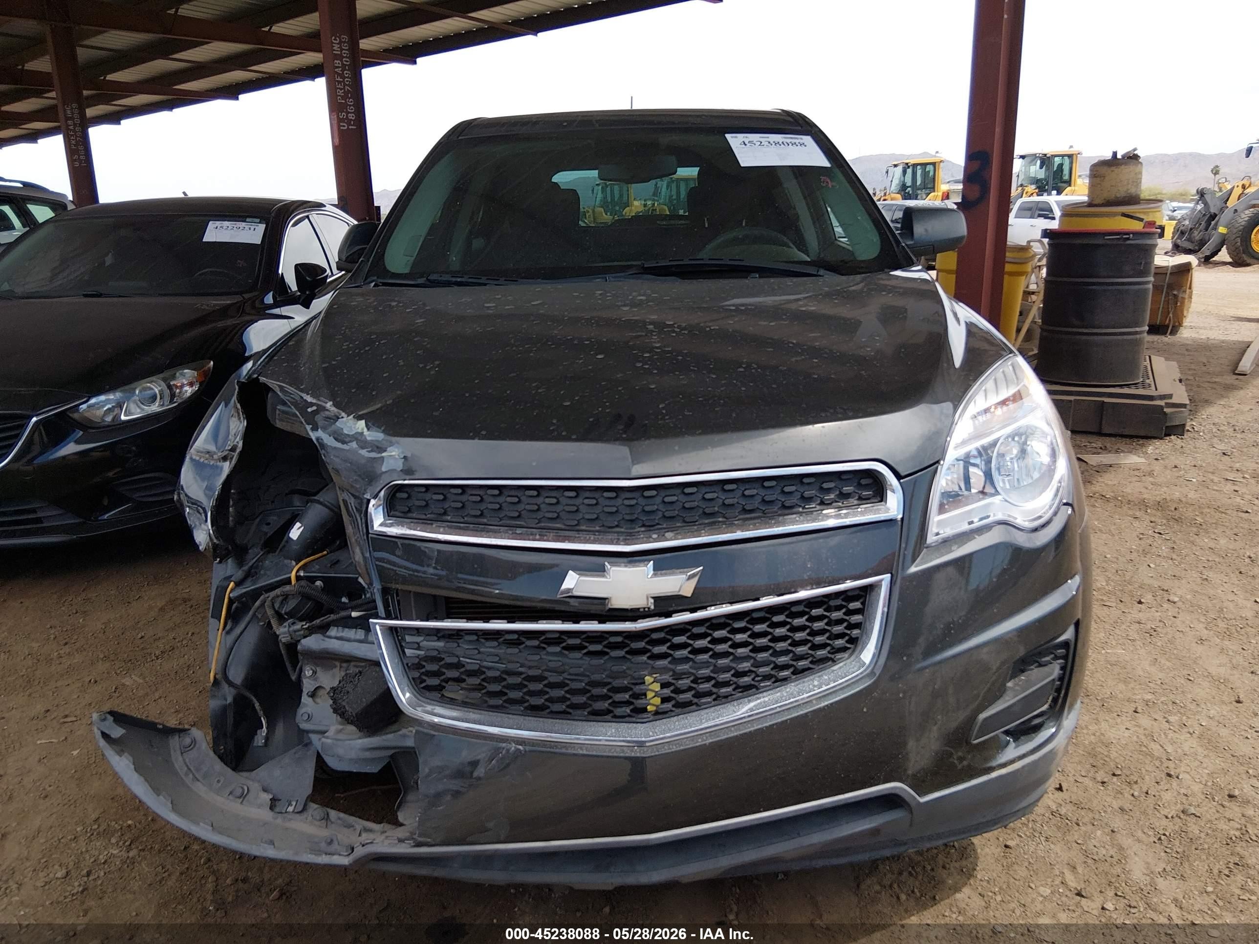 2013 Chevrolet Equinox Ls Gray vin: 2GNALBEK6D6308716