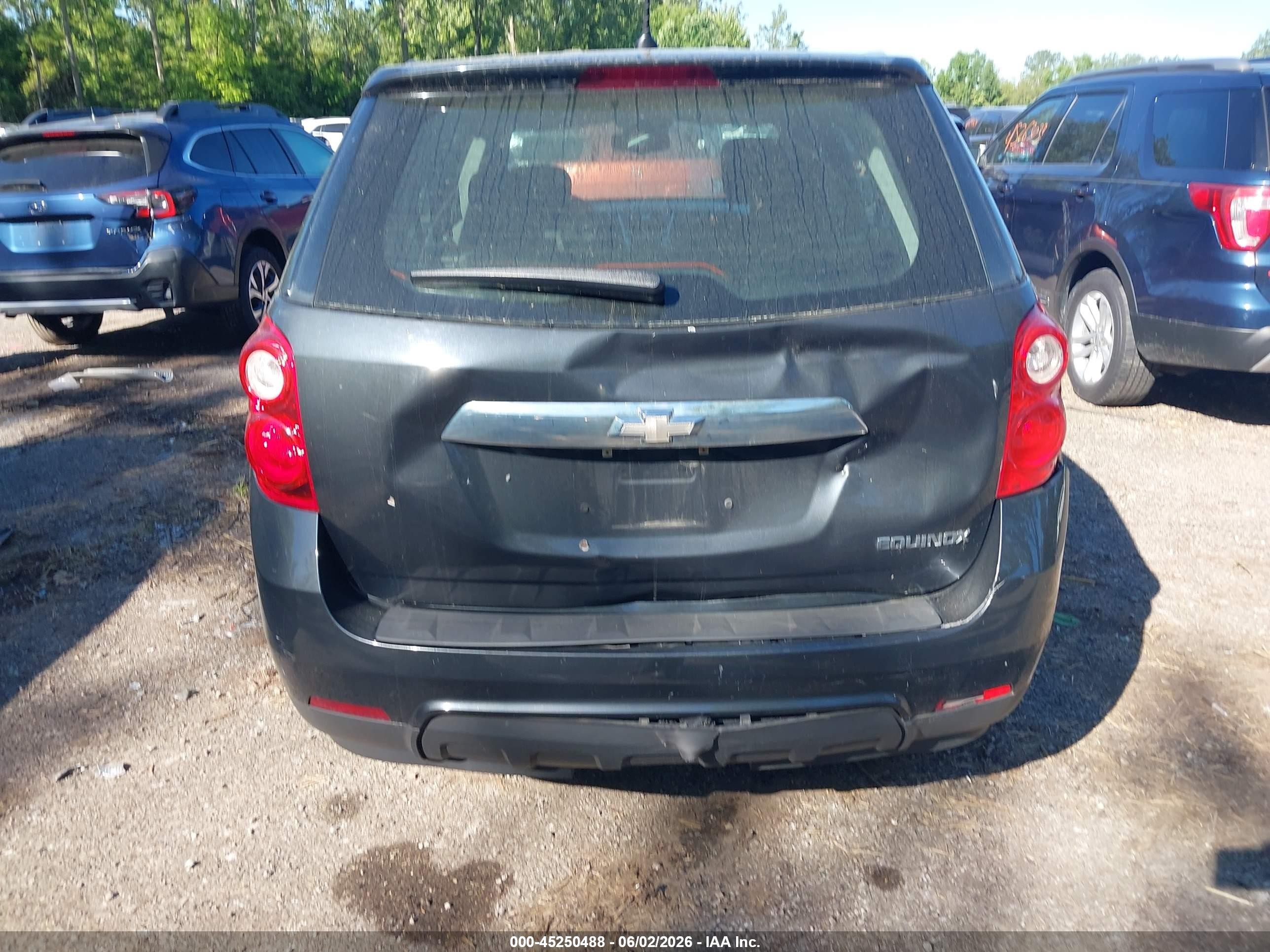 2013 Chevrolet Equinox Ls Gray vin: 2GNALBEK6D6367426
