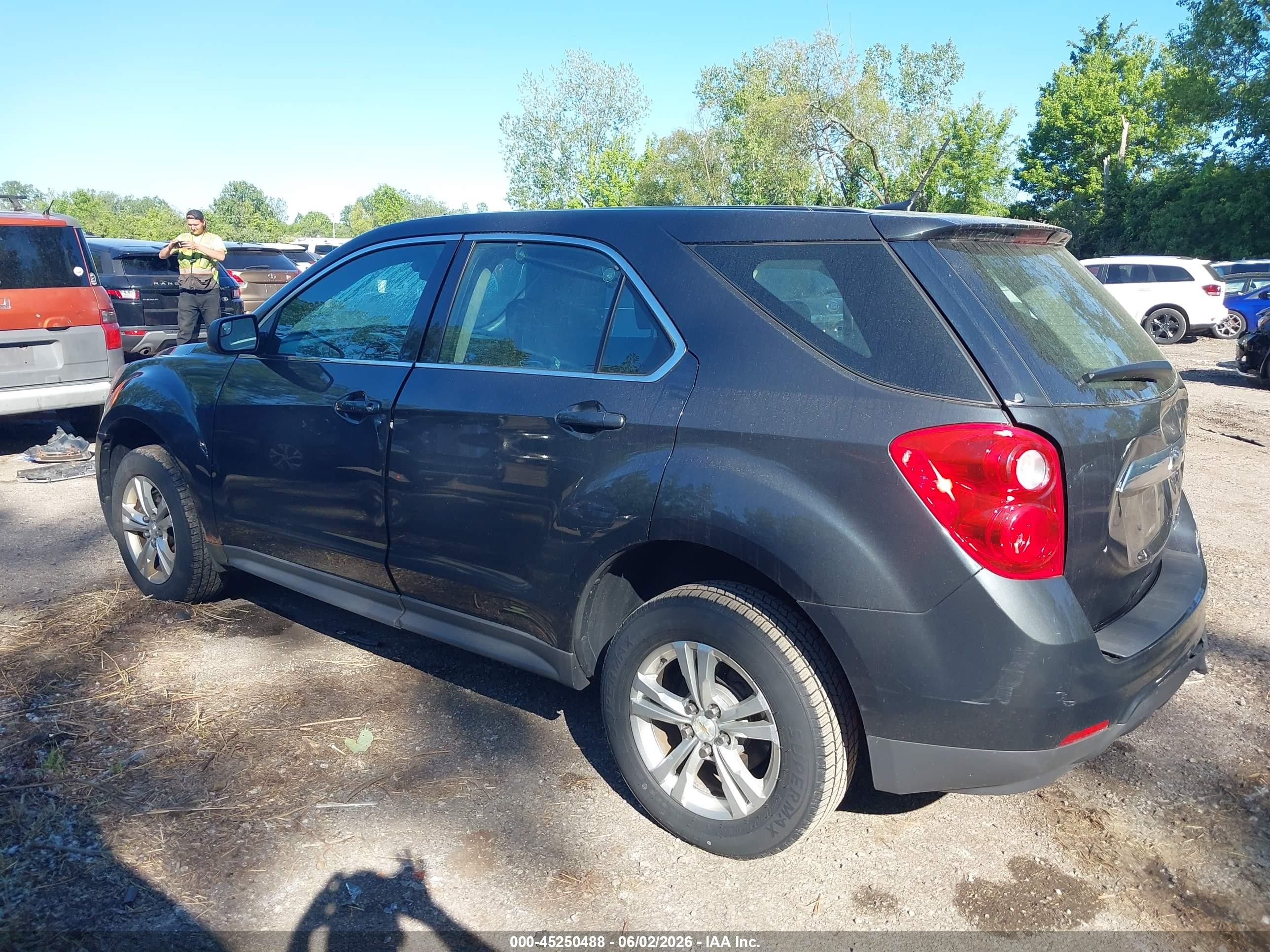 2013 Chevrolet Equinox Ls Gray vin: 2GNALBEK6D6367426