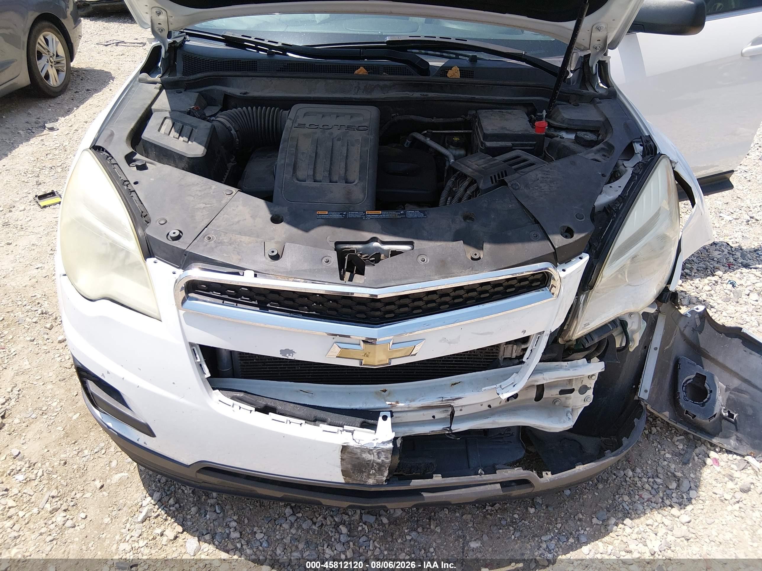 2013 Chevrolet Equinox Ls Белый vin: 2GNALBEK6D6411392
